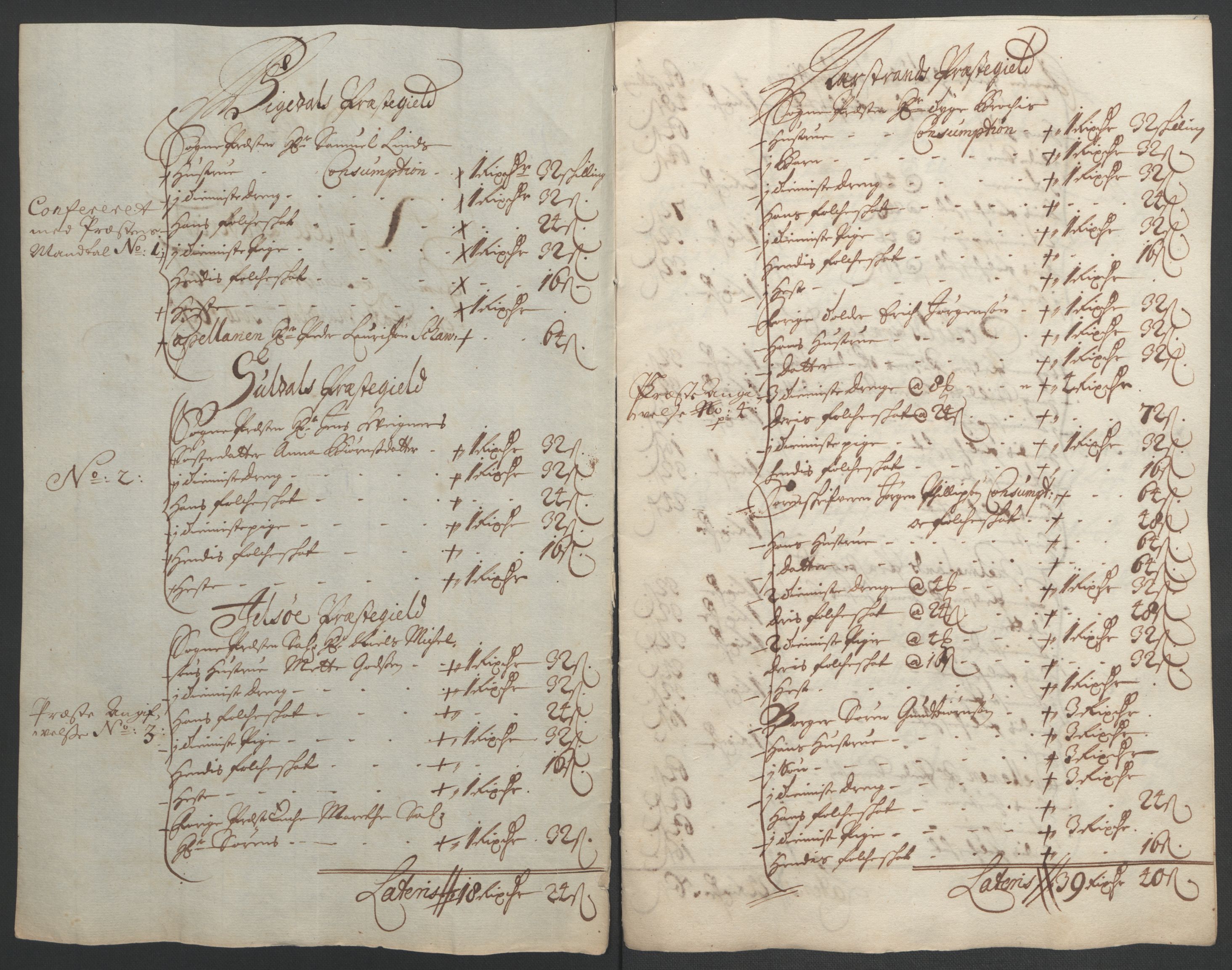 Rentekammeret inntil 1814, Reviderte regnskaper, Fogderegnskap, AV/RA-EA-4092/R47/L2857: Fogderegnskap Ryfylke, 1694-1696, s. 145