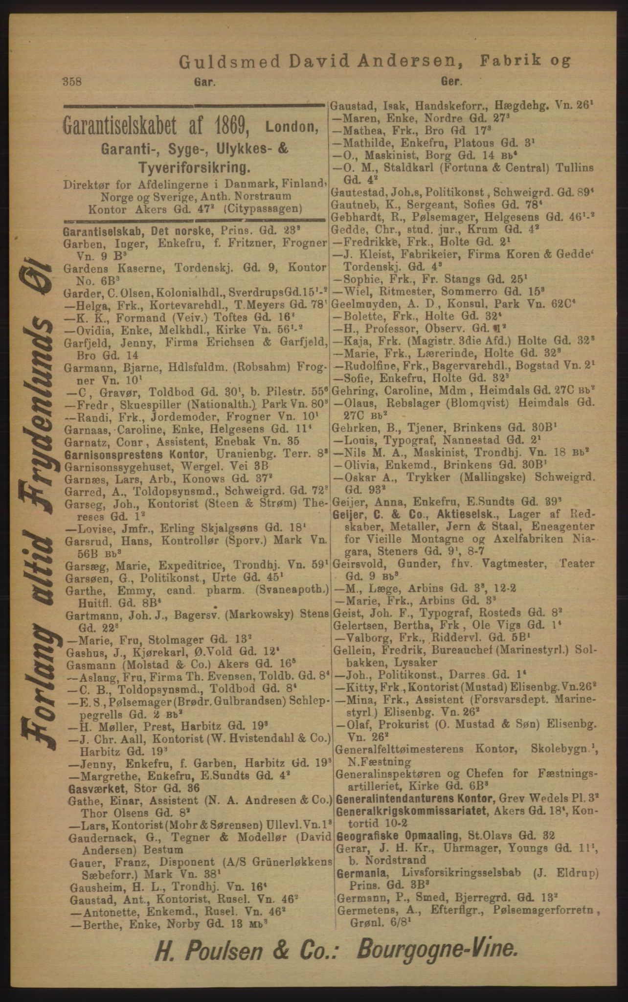 Kristiania/Oslo adressebok, PUBL/-, 1906, s. 358