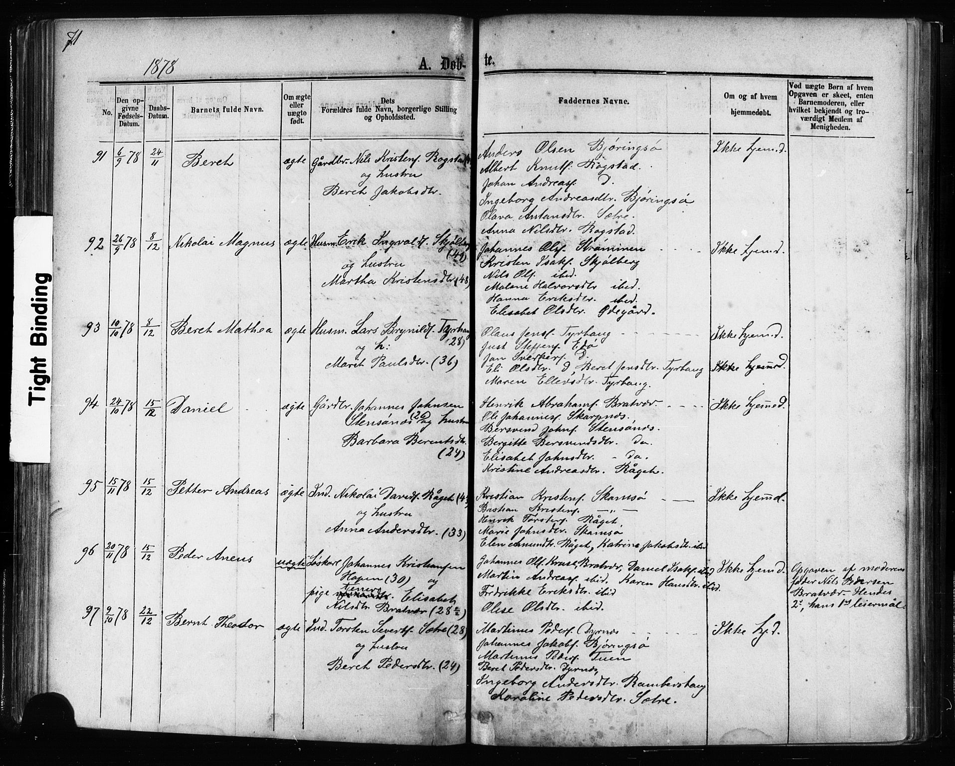 Ministerialprotokoller, klokkerbøker og fødselsregistre - Møre og Romsdal, AV/SAT-A-1454/581/L0938: Ministerialbok nr. 581A06, 1873-1879, s. 71