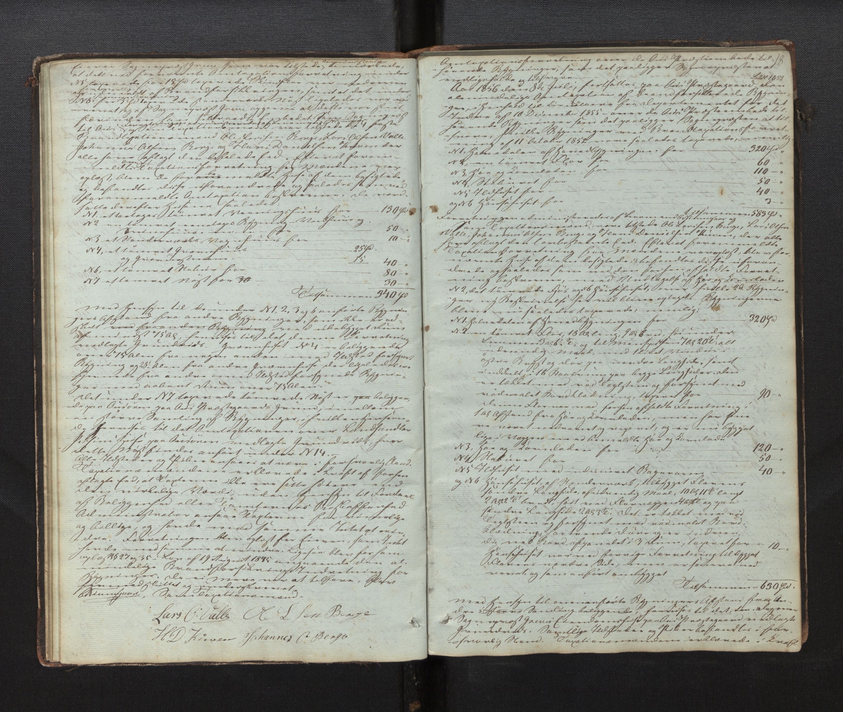 Lensmannen i Os, AV/SAB-A-34101/0012/L0001: Branntakstprotokoll, 1846-1873, s. 17b-18a