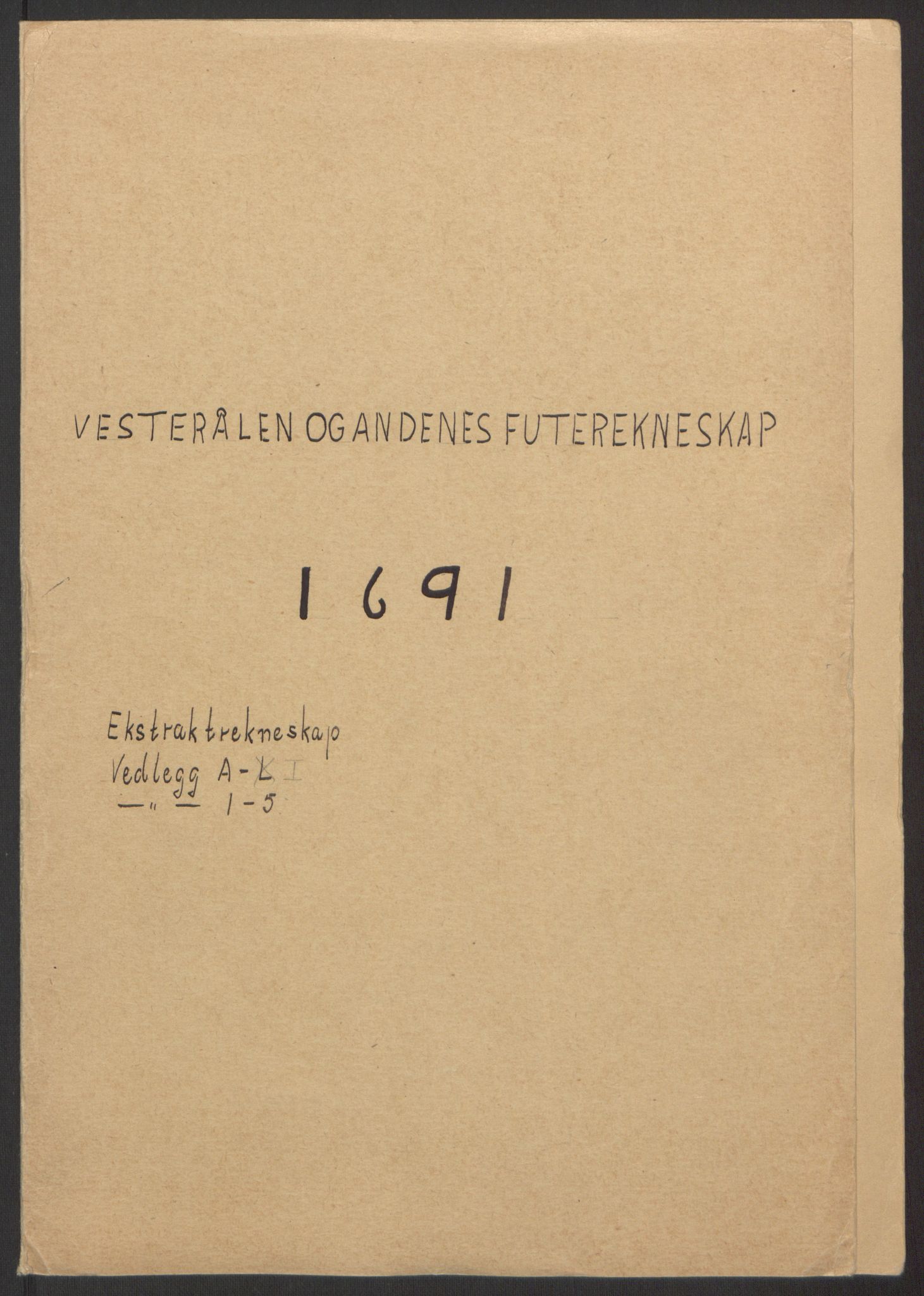 Rentekammeret inntil 1814, Reviderte regnskaper, Fogderegnskap, AV/RA-EA-4092/R67/L4676: Fogderegnskap Vesterålen, Andenes og Lofoten, 1691-1693, s. 2