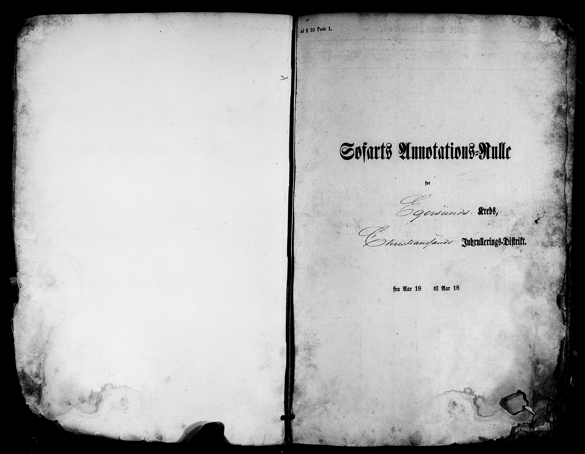 Egersund mønstringskrets, SAK/2031-0019/F/Fa/L0003: Annotasjonsrulle nr 1-285, Ø-1, 1860-1868, s. 11