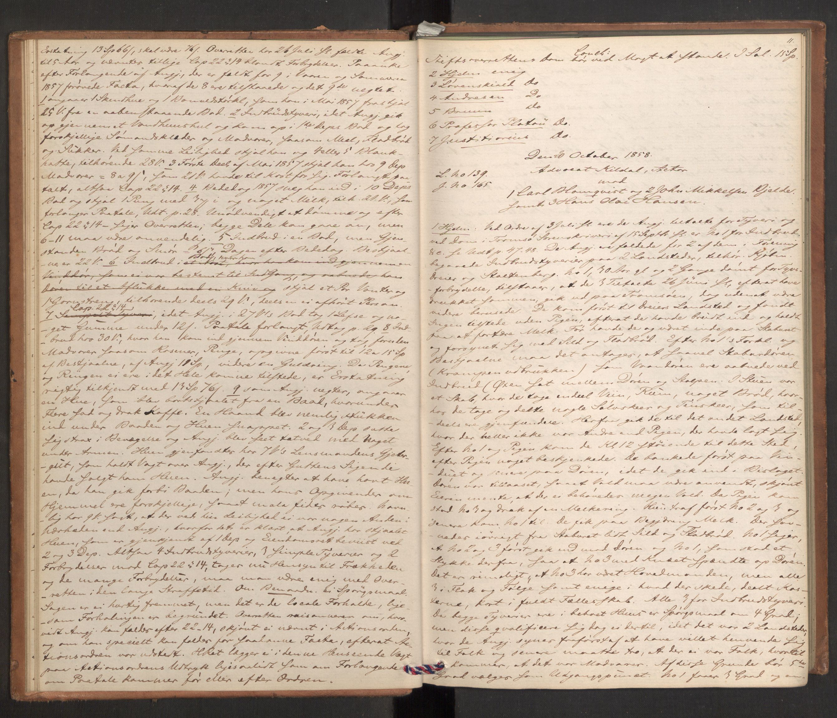 Høyesterett, AV/RA-S-1002/E/Eb/Ebb/L0049/0002: Voteringsprotokoller / Voteringsprotokoll, 1858-1859, s. 10b-11a