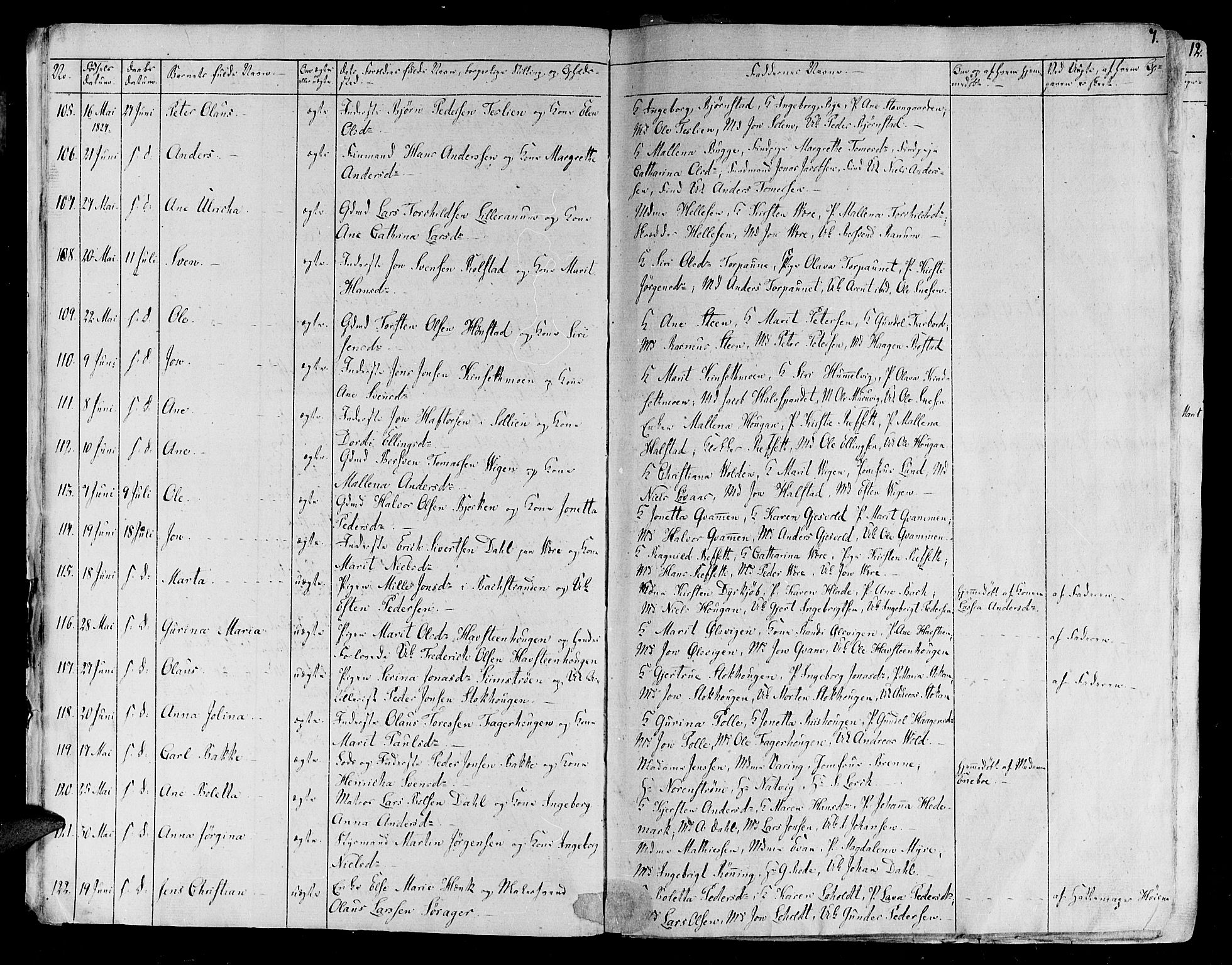 Ministerialprotokoller, klokkerbøker og fødselsregistre - Sør-Trøndelag, SAT/A-1456/606/L0286: Ministerialbok nr. 606A04 /1, 1823-1840, s. 7