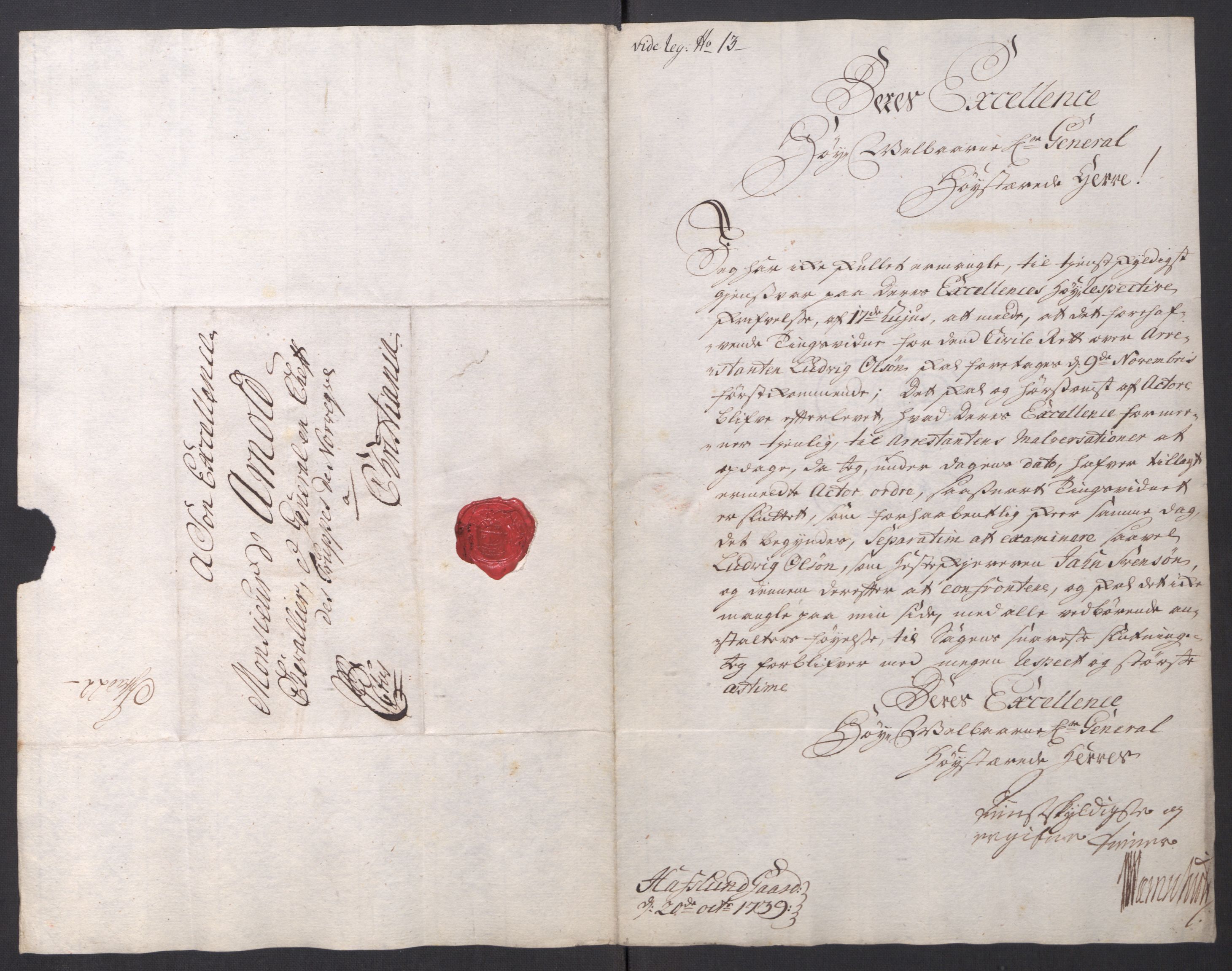 Kommanderende general (KG I) med Det norske krigsdirektorium, AV/RA-EA-5419/D/L0061: Stattholderens, stiftamtmenns og amtmenns brev, 1731-1740, s. 314