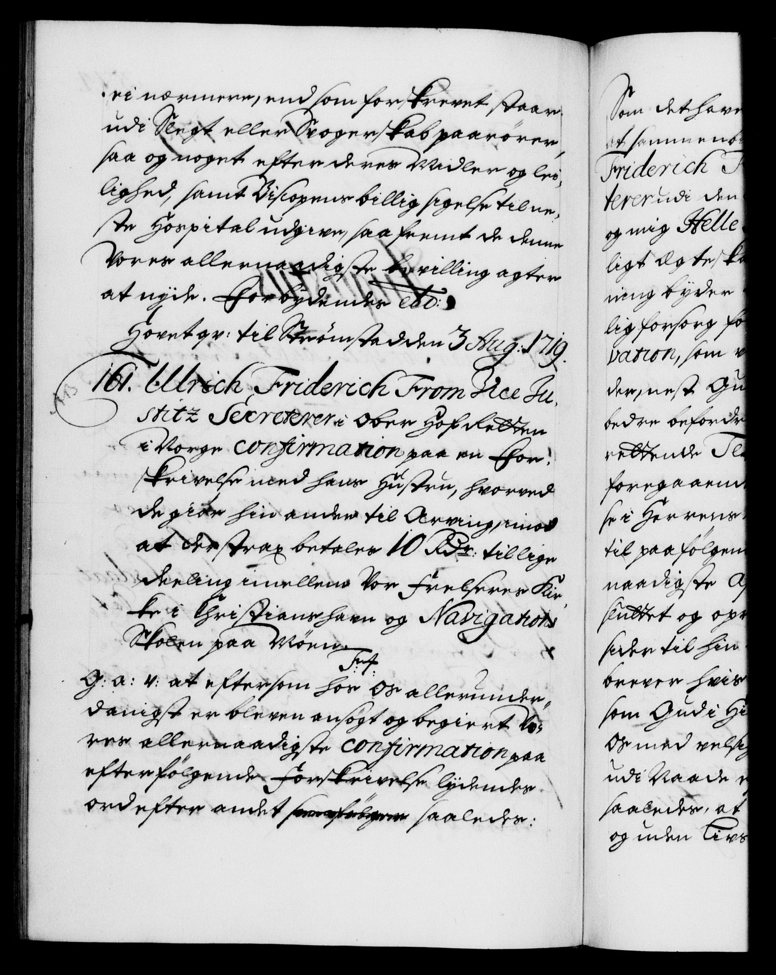 Danske Kanselli 1572-1799, RA/EA-3023/F/Fc/Fca/Fcaa/L0022: Norske registre, 1716-1719, s. 574b