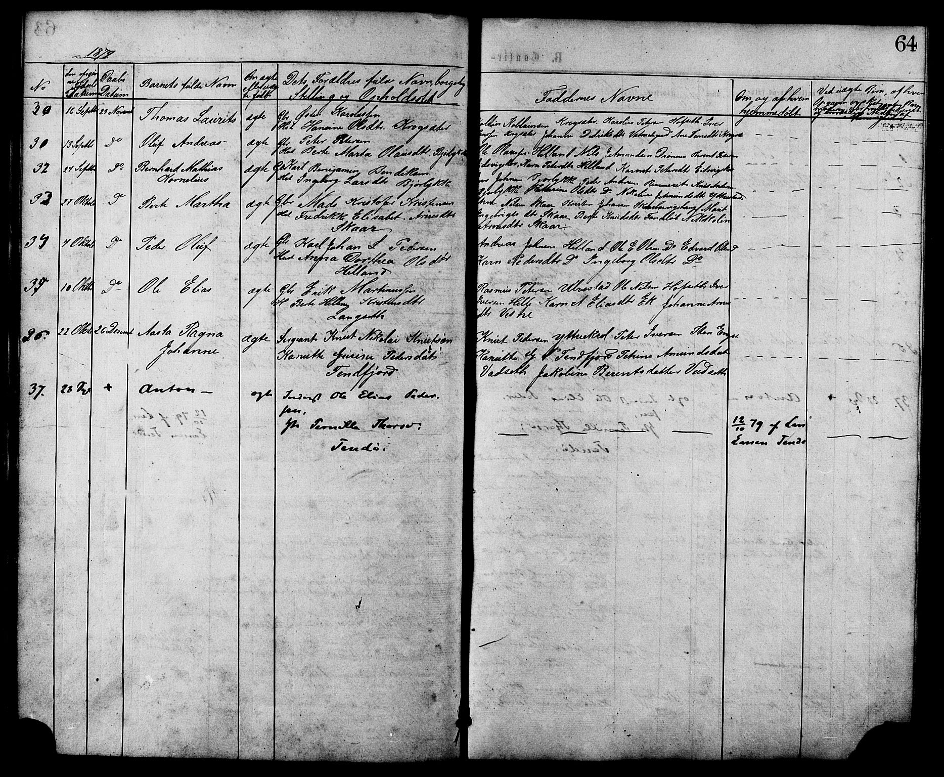 Ministerialprotokoller, klokkerbøker og fødselsregistre - Møre og Romsdal, AV/SAT-A-1454/525/L0373: Ministerialbok nr. 525A03, 1864-1879, s. 64