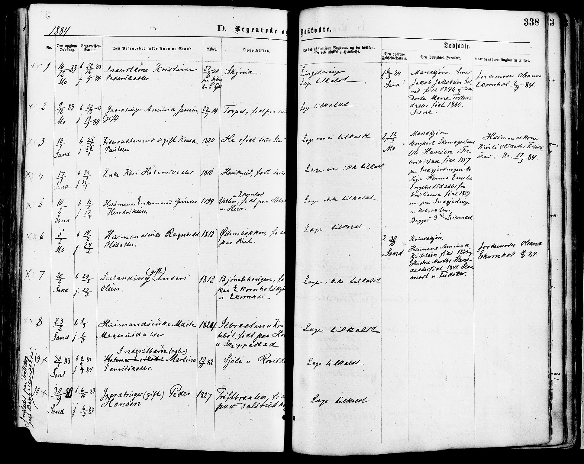 Nord-Odal prestekontor, SAH/PREST-032/H/Ha/Haa/L0005: Ministerialbok nr. 5, 1874-1885, s. 338