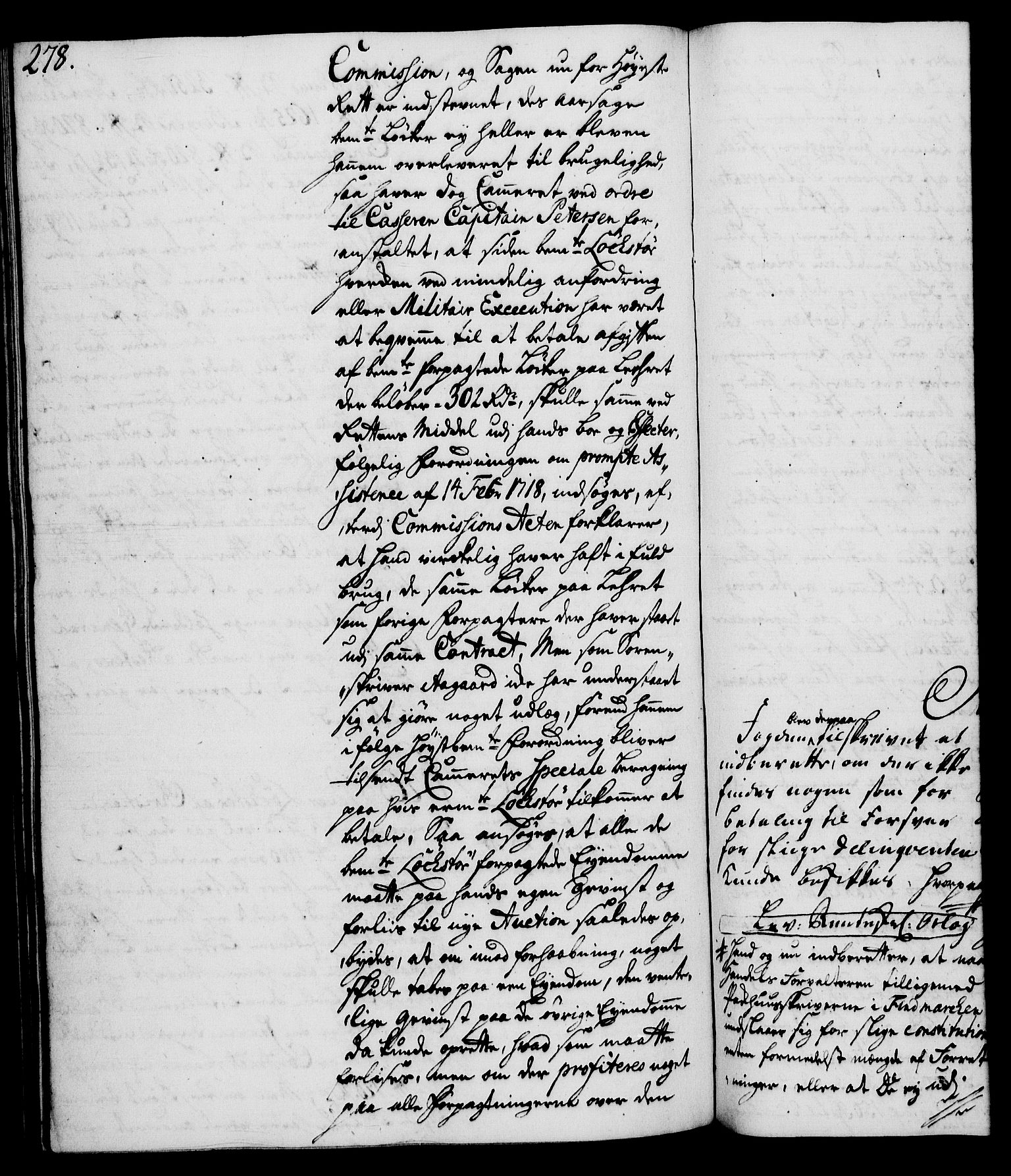 Rentekammeret, Kammerkanselliet, RA/EA-3111/G/Gh/Gha/L0025: Norsk ekstraktmemorialprotokoll (merket RK 53.70), 1743-1744, s. 278