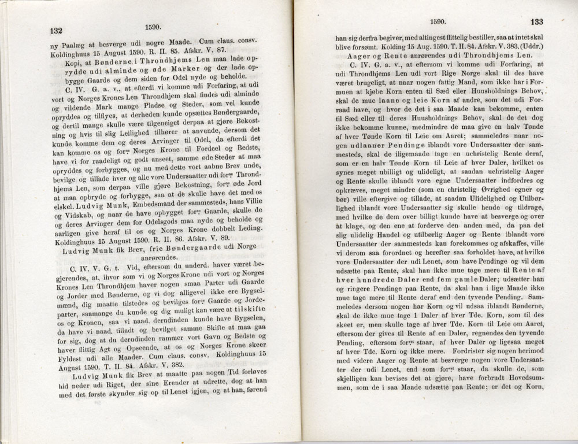 Publikasjoner utgitt av Det Norske Historiske Kildeskriftfond, PUBL/-/-/-: Norske Rigs-Registranter, bind 3, 1588-1602, s. 132-133