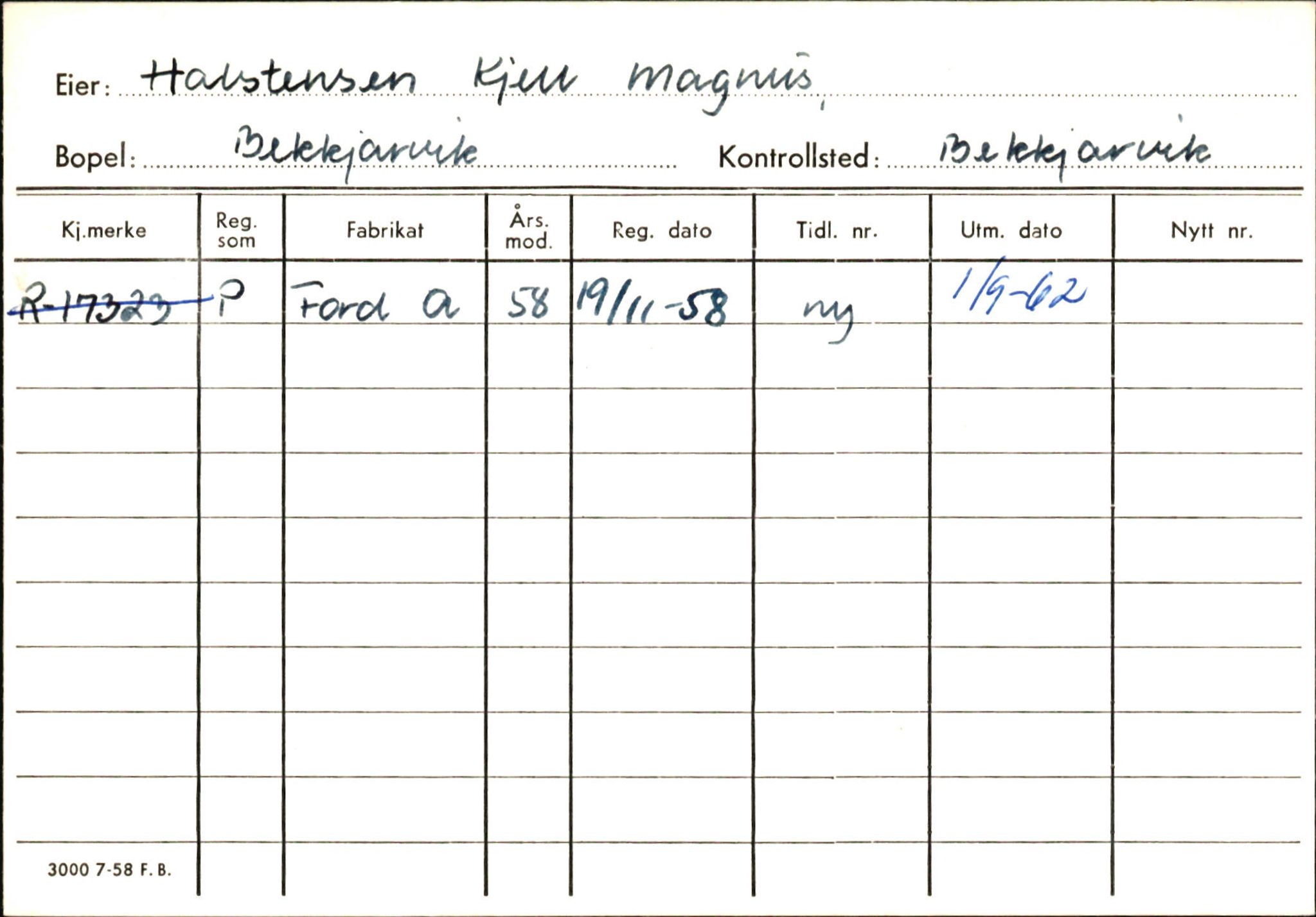 Statens vegvesen, Hordaland vegkontor, SAB/A-5201/2/Ha/L0018: R-eierkort H, 1920-1971, s. 301