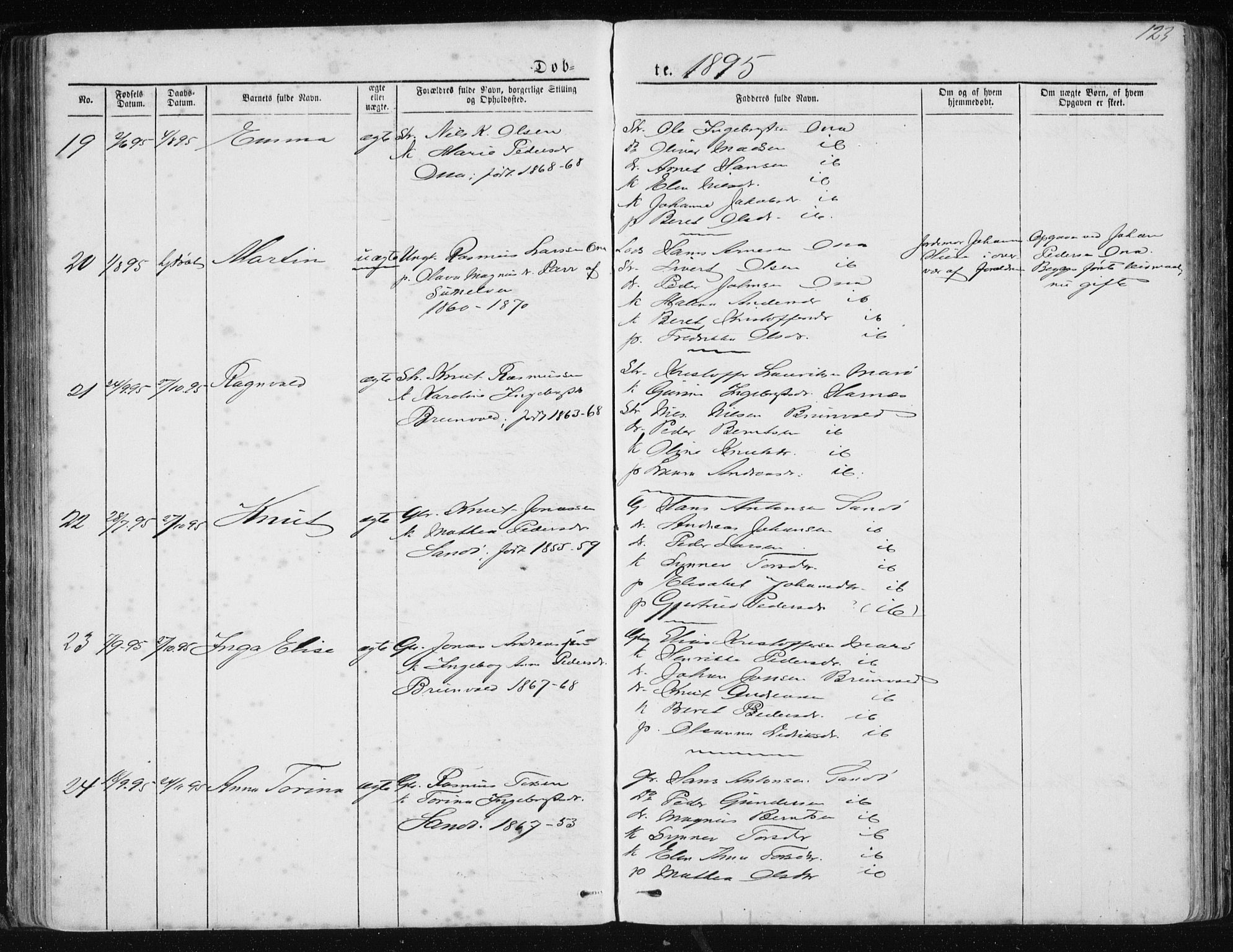 Ministerialprotokoller, klokkerbøker og fødselsregistre - Møre og Romsdal, AV/SAT-A-1454/561/L0732: Klokkerbok nr. 561C02, 1867-1900, s. 123