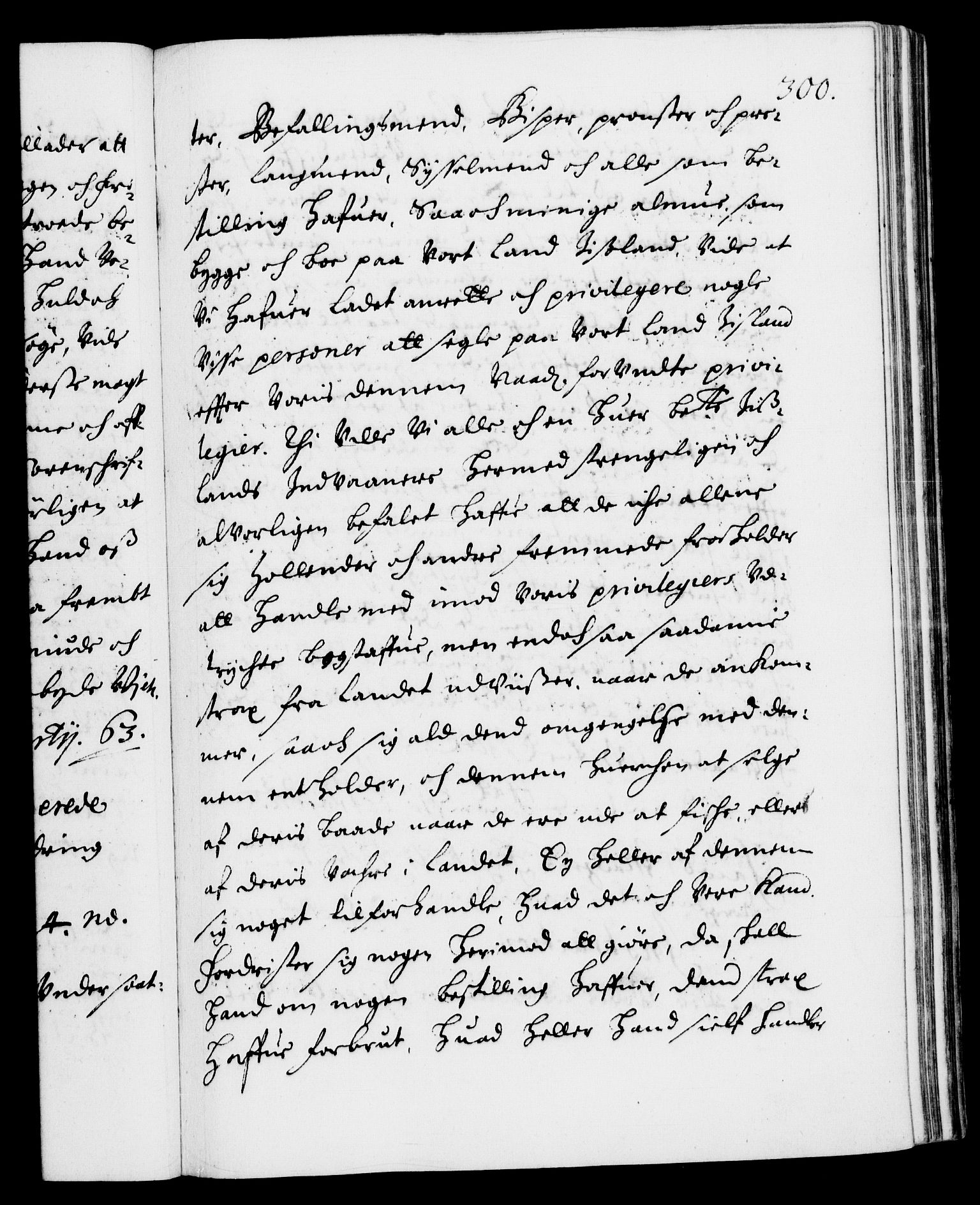 Danske Kanselli 1572-1799, AV/RA-EA-3023/F/Fc/Fca/Fcaa/L0010: Norske registre (mikrofilm), 1660-1670, s. 300a