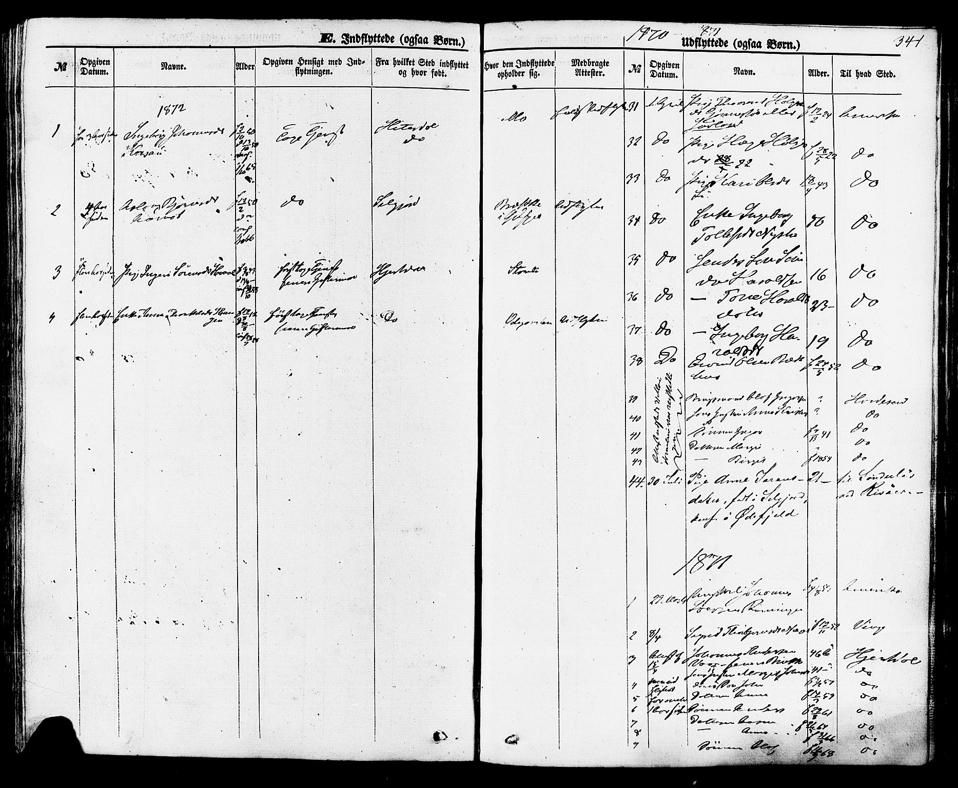Rauland kirkebøker, AV/SAKO-A-292/F/Fa/L0003: Ministerialbok nr. I 3, 1859-1886, s. 341
