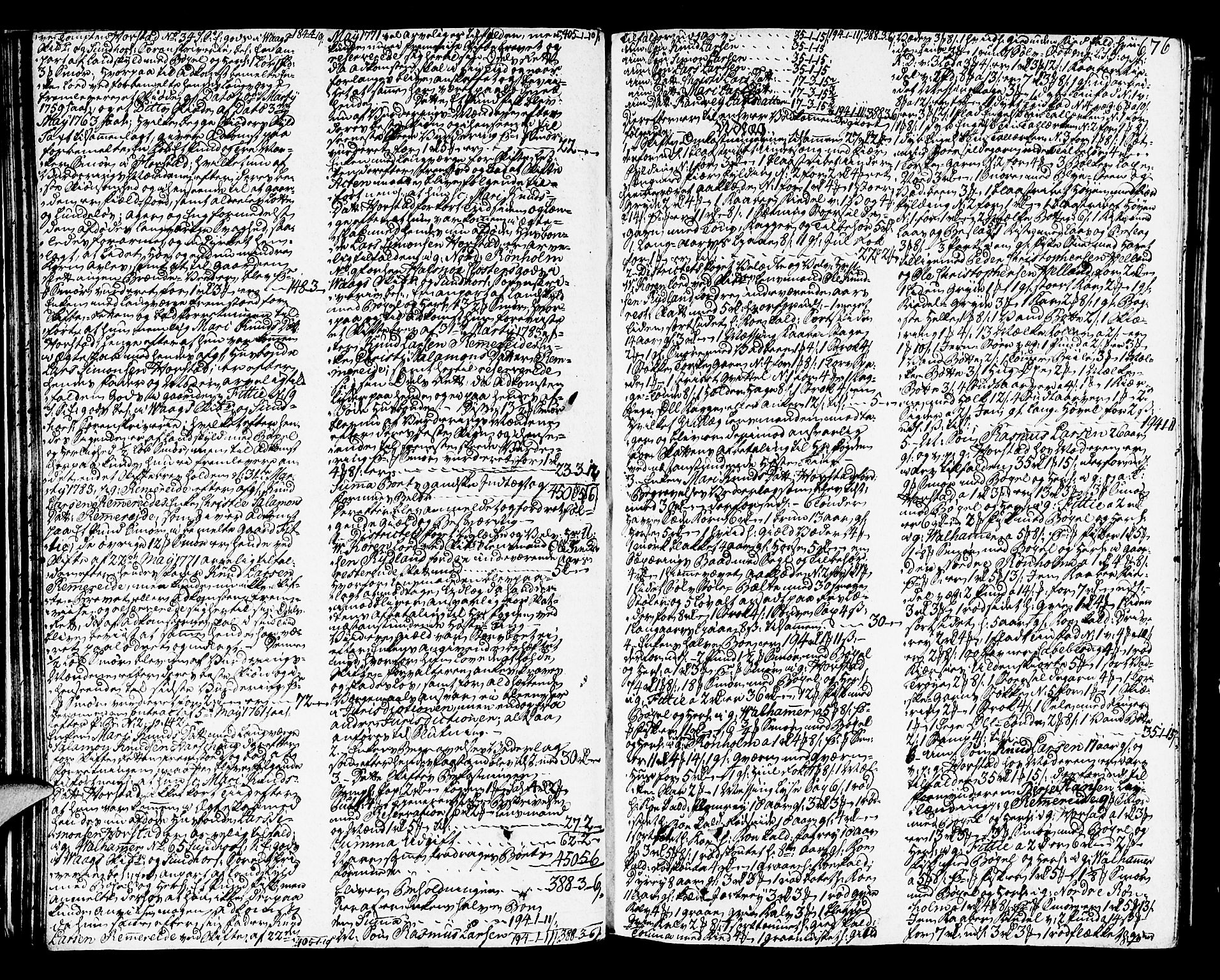 Sunnhordland sorenskrivar, SAB/A-2401/1/H/Ha/Haa/L0009: Skifteprotokollar. Register i protokoll. Fol. 639- ut, 1785-1787, s. 675b-676a
