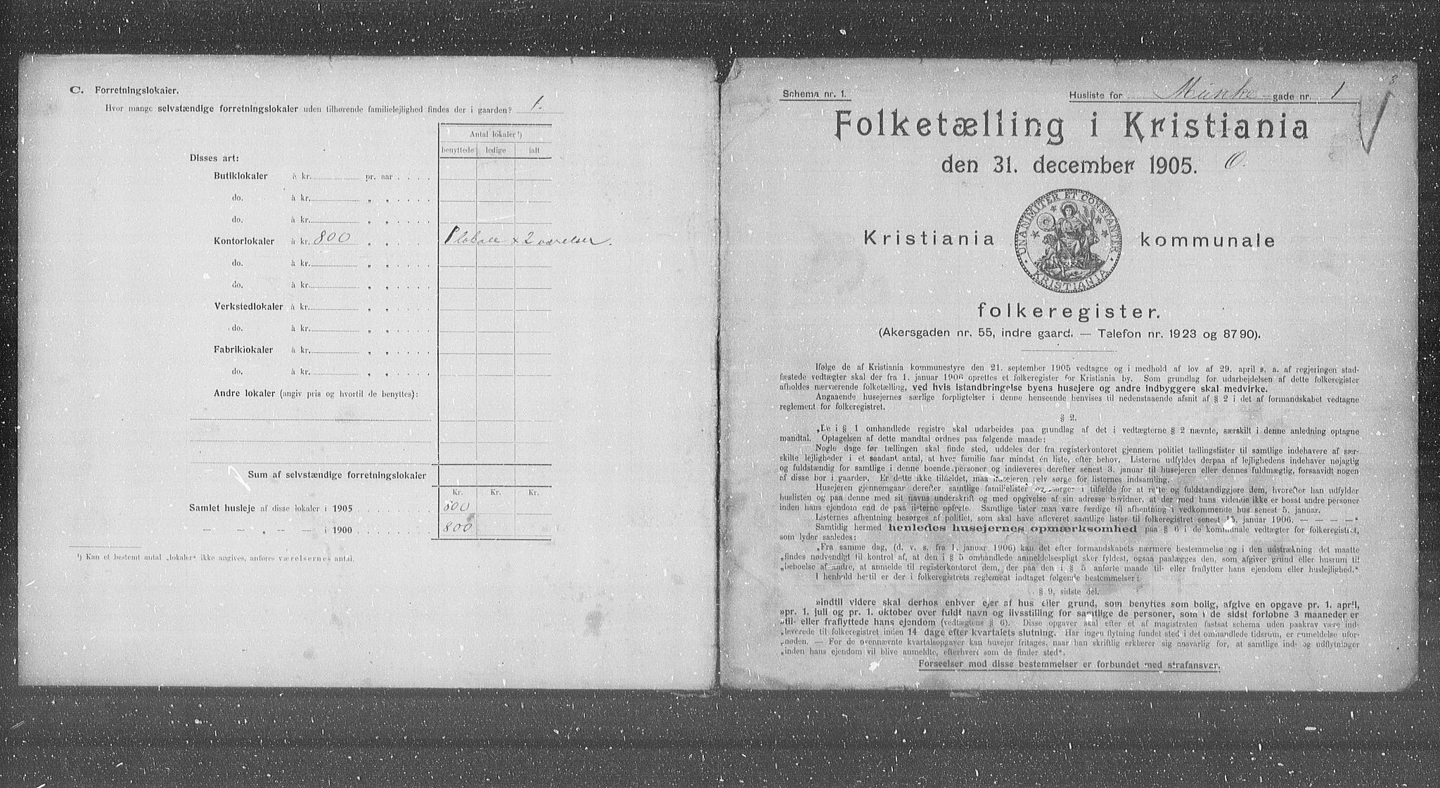 OBA, Kommunal folketelling 31.12.1905 for Kristiania kjøpstad, 1905, s. 35689