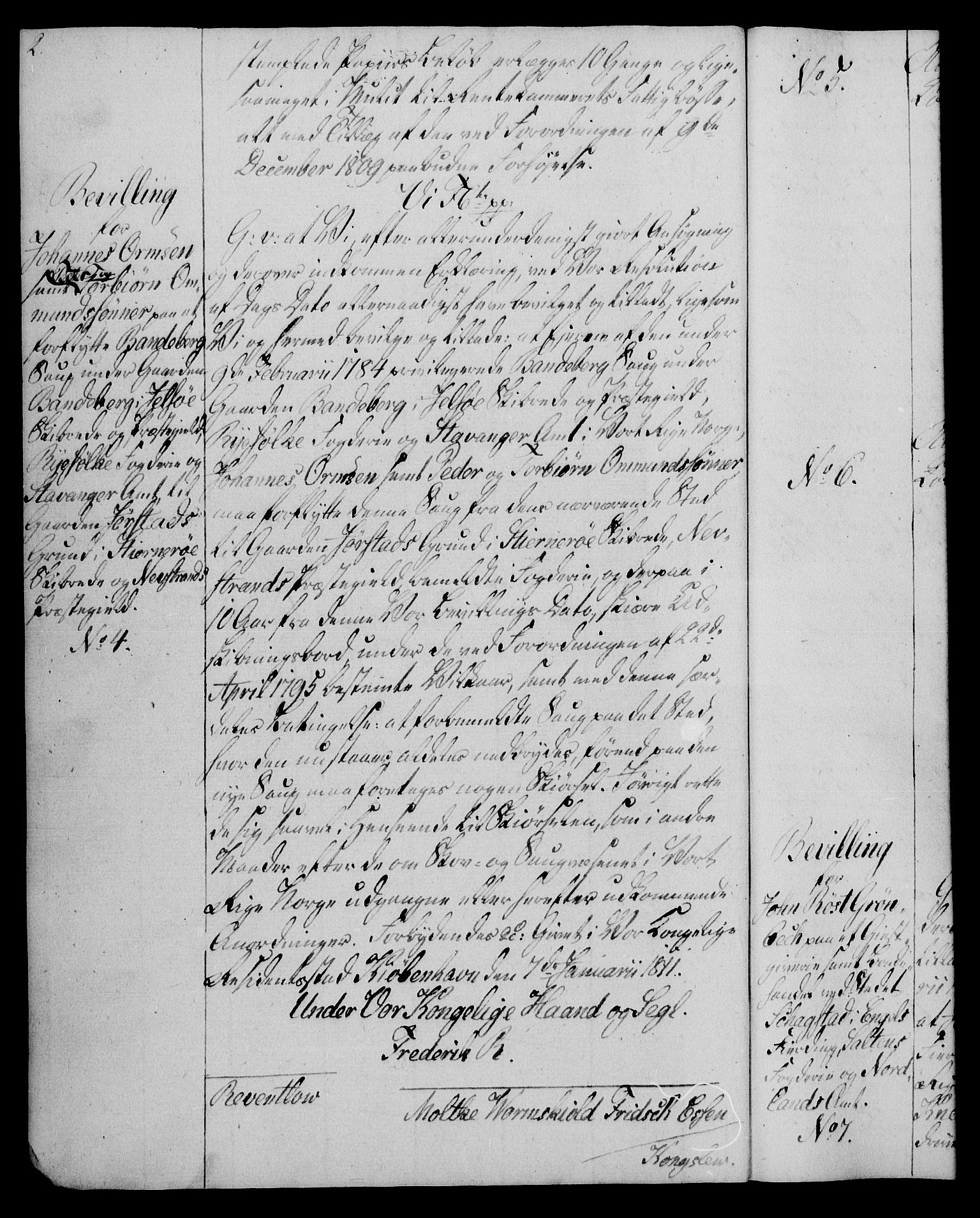 Rentekammeret, Kammerkanselliet, RA/EA-3111/G/Gg/Gga/L0020: Norsk ekspedisjonsprotokoll med register (merket RK 53.20), 1811-1814, s. 2