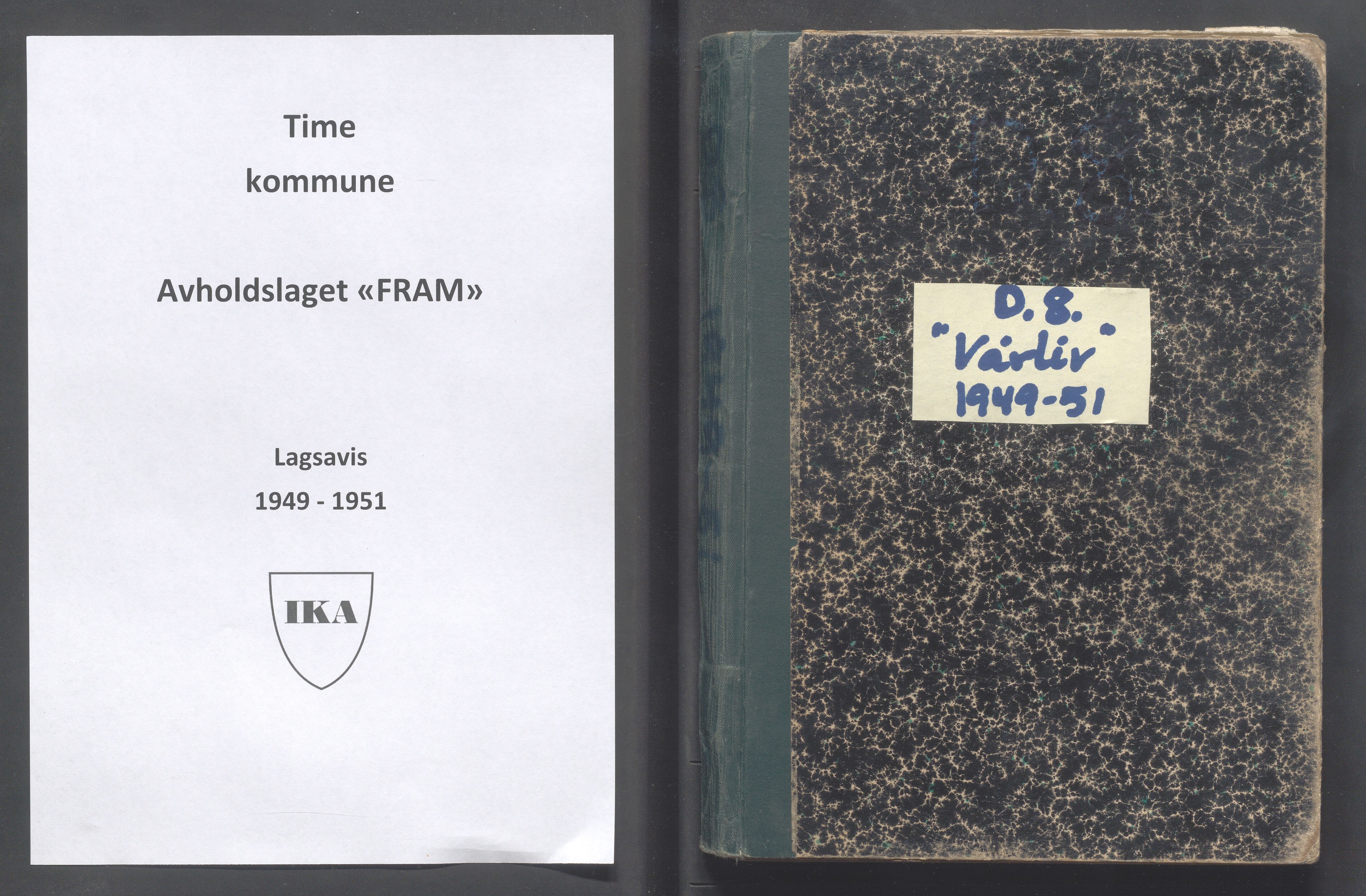 Time kommune - PA 15 Avholdslaget "FRAM", IKAR/K-100875/F/L0007: Håndskrevet blad "Vårliv", 1949-1951, s. 1
