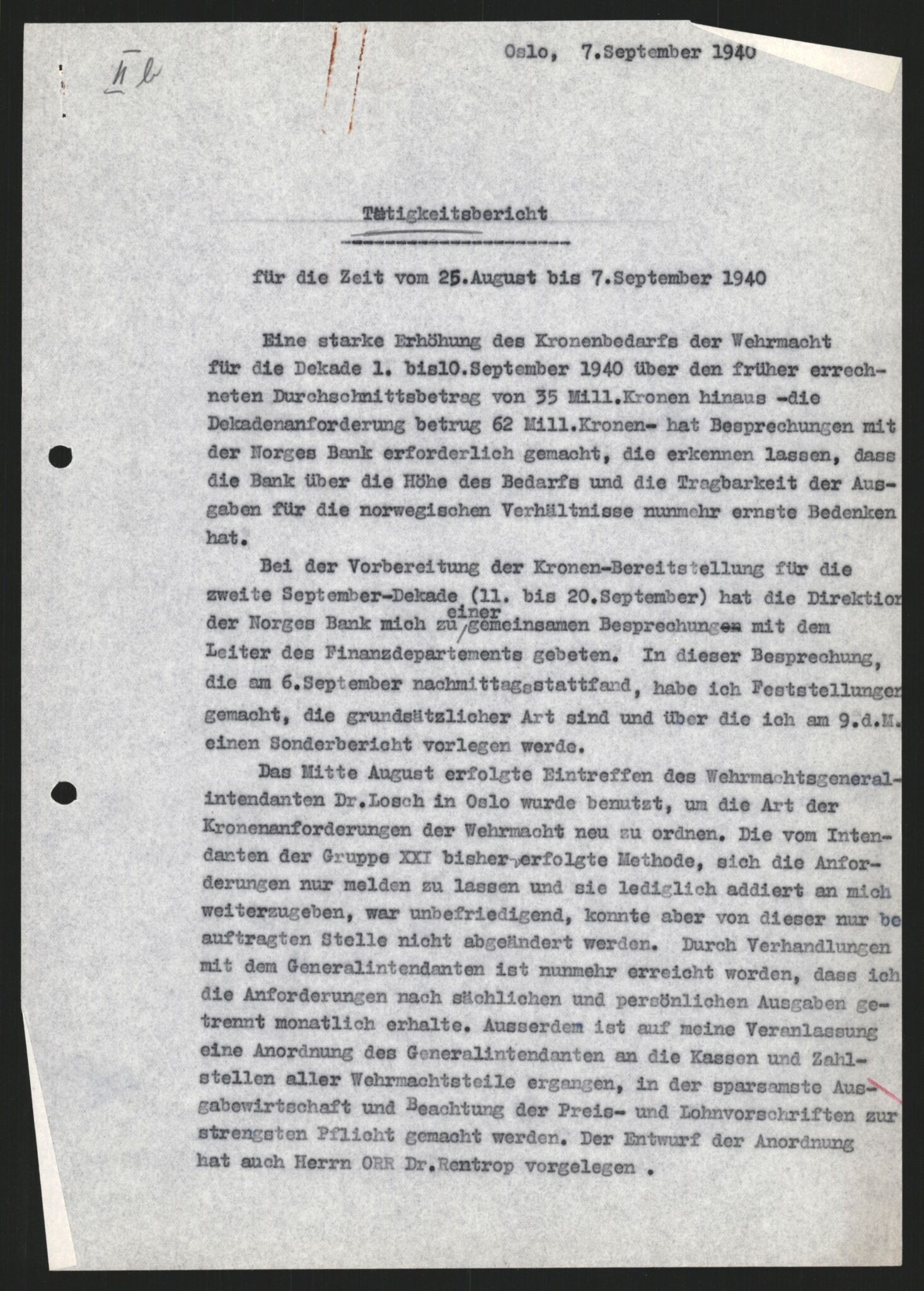 Forsvarets Overkommando. 2 kontor. Arkiv 11.4. Spredte tyske arkivsaker, AV/RA-RAFA-7031/D/Dar/Darb/L0003: Reichskommissariat - Hauptabteilung Vervaltung, 1940-1945, s. 1491