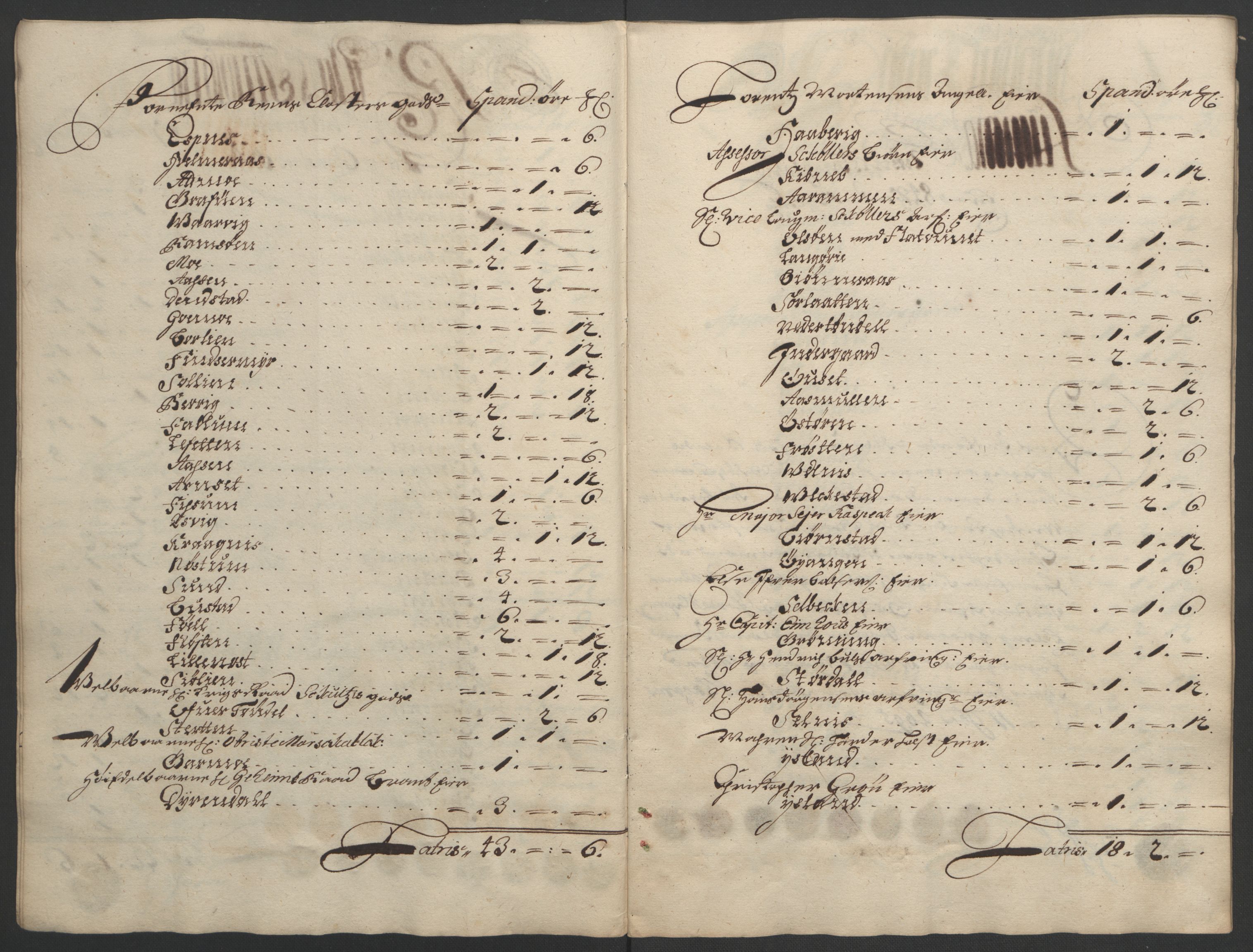 Rentekammeret inntil 1814, Reviderte regnskaper, Fogderegnskap, RA/EA-4092/R57/L3851: Fogderegnskap Fosen, 1695-1696, s. 88