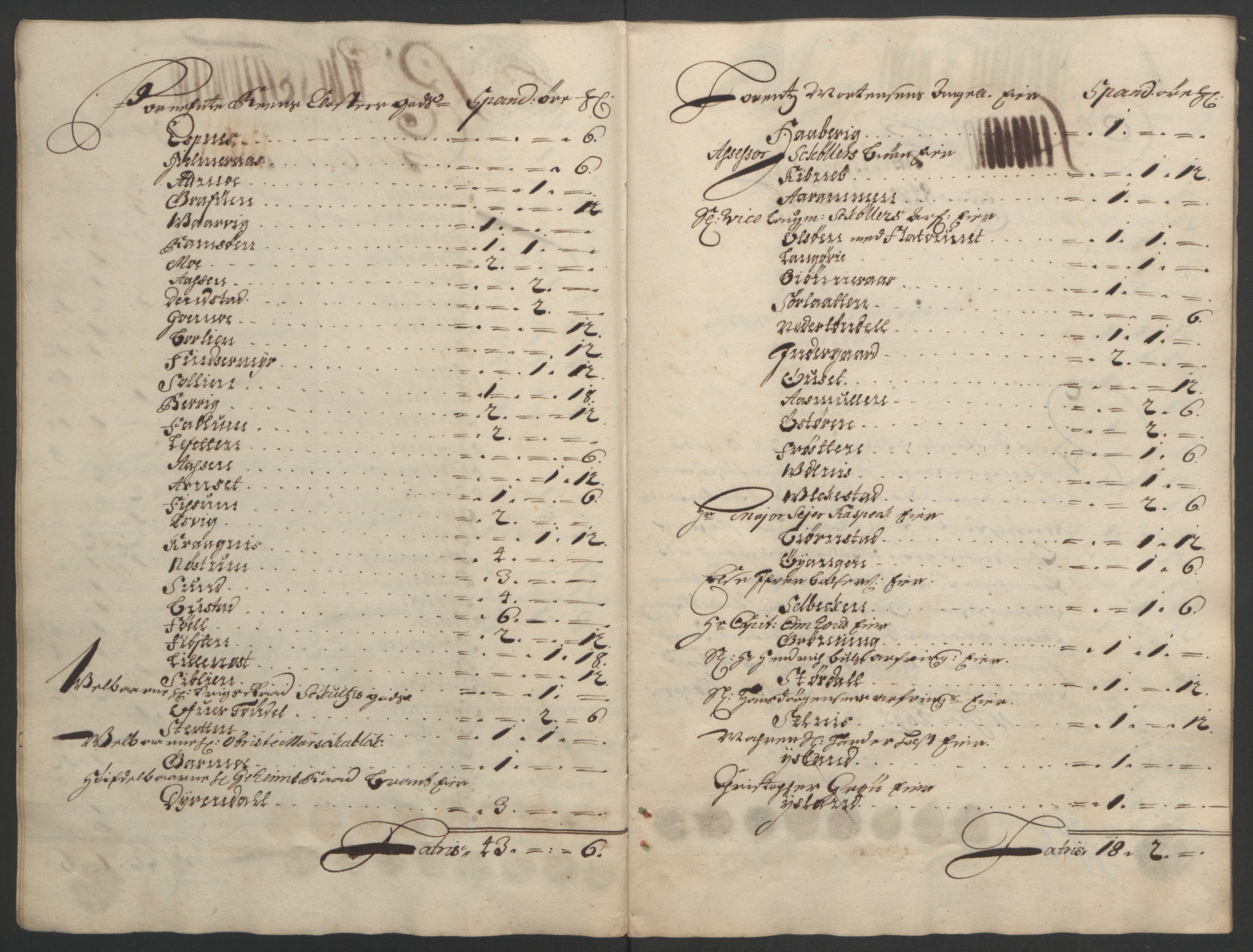 Rentekammeret inntil 1814, Reviderte regnskaper, Fogderegnskap, AV/RA-EA-4092/R57/L3851: Fogderegnskap Fosen, 1695-1696, s. 88