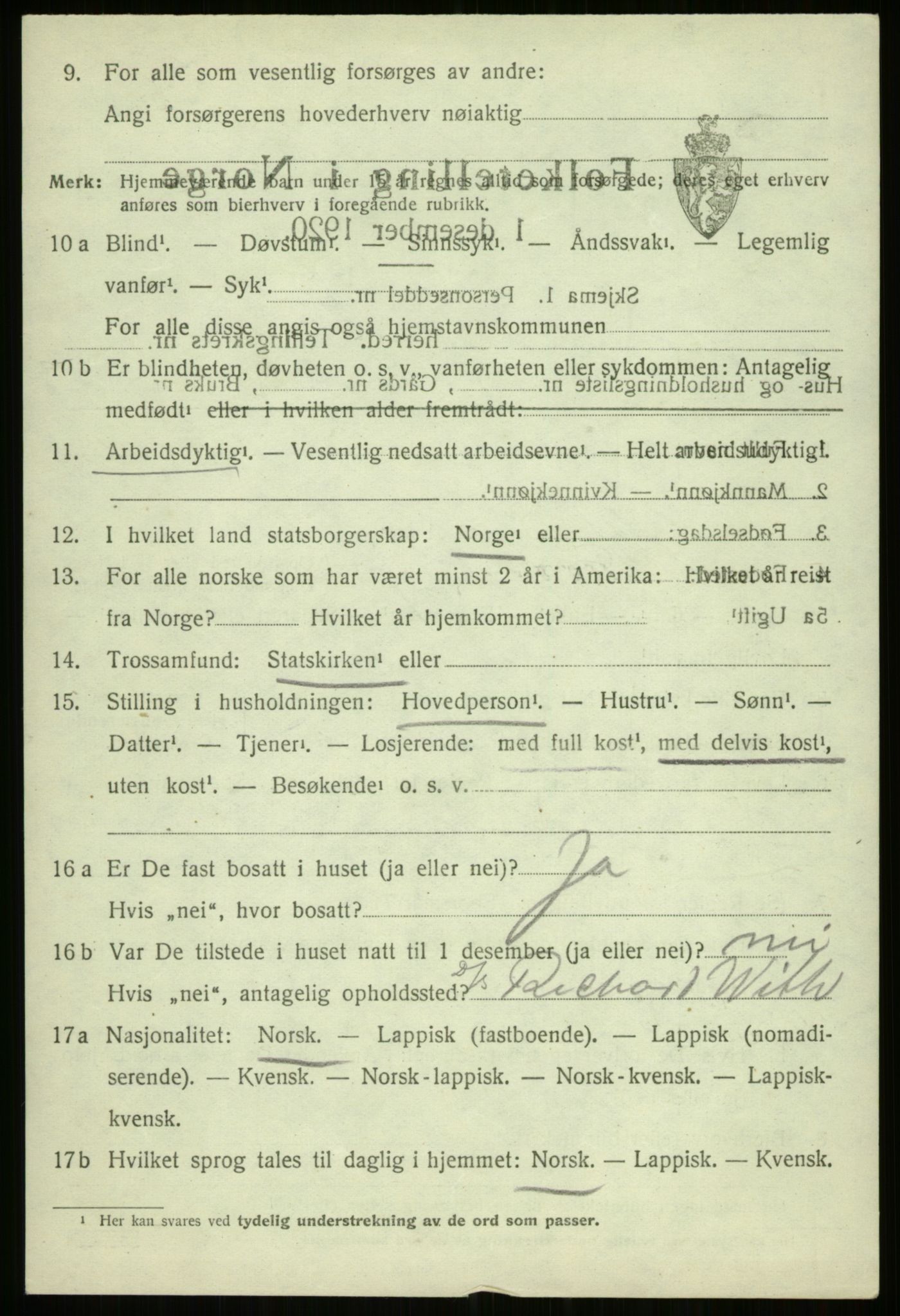 SATØ, Folketelling 1920 for 1914 Trondenes herred, 1920, s. 15011