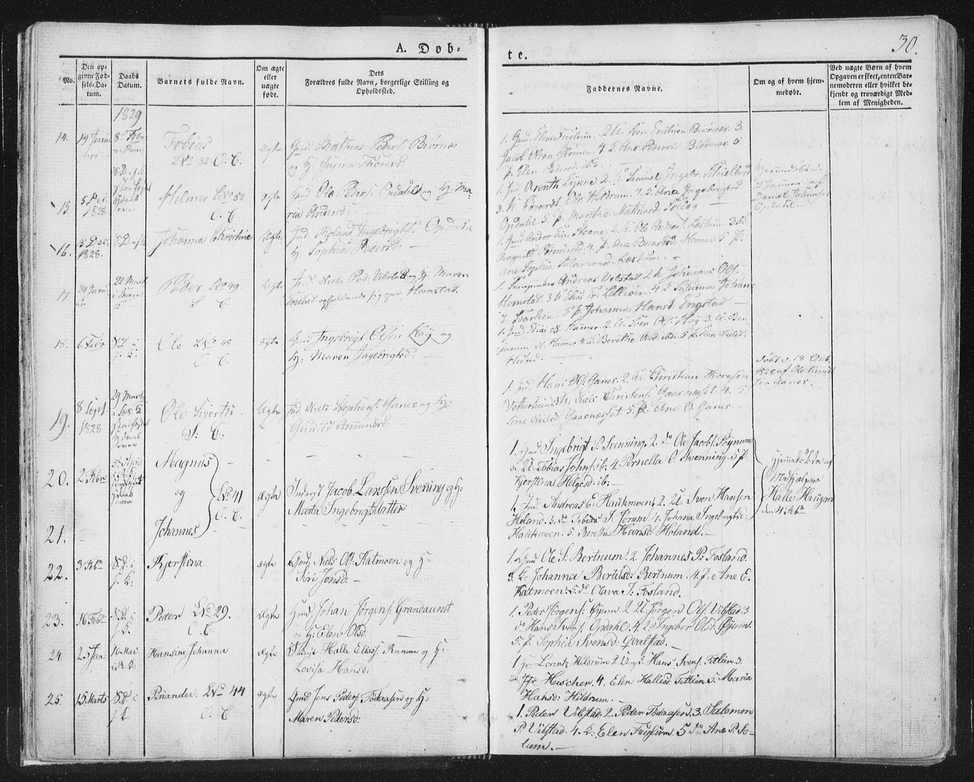Ministerialprotokoller, klokkerbøker og fødselsregistre - Nord-Trøndelag, SAT/A-1458/764/L0551: Ministerialbok nr. 764A07a, 1824-1864, s. 30