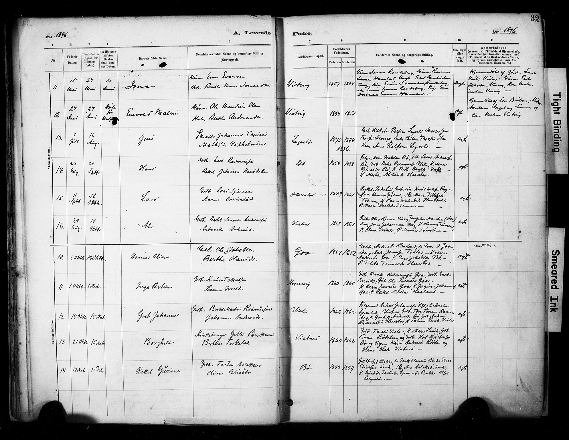 Hetland sokneprestkontor, AV/SAST-A-101826/30/30BA/L0009: Ministerialbok nr. A 9, 1882-1918, s. 32
