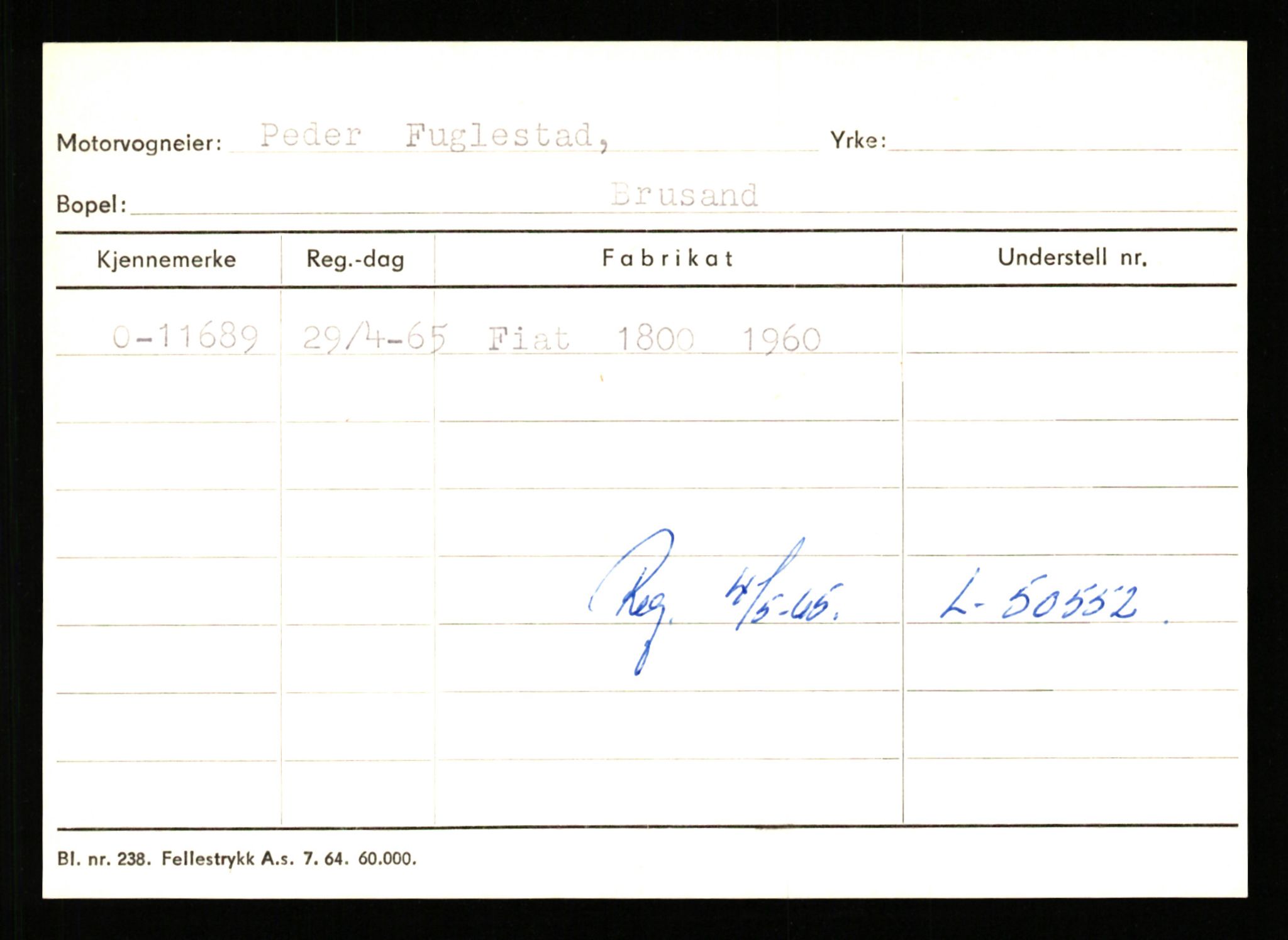 Stavanger trafikkstasjon, AV/SAST-A-101942/0/G/L0003: Registreringsnummer: 10466 - 15496, 1930-1971, s. 1245