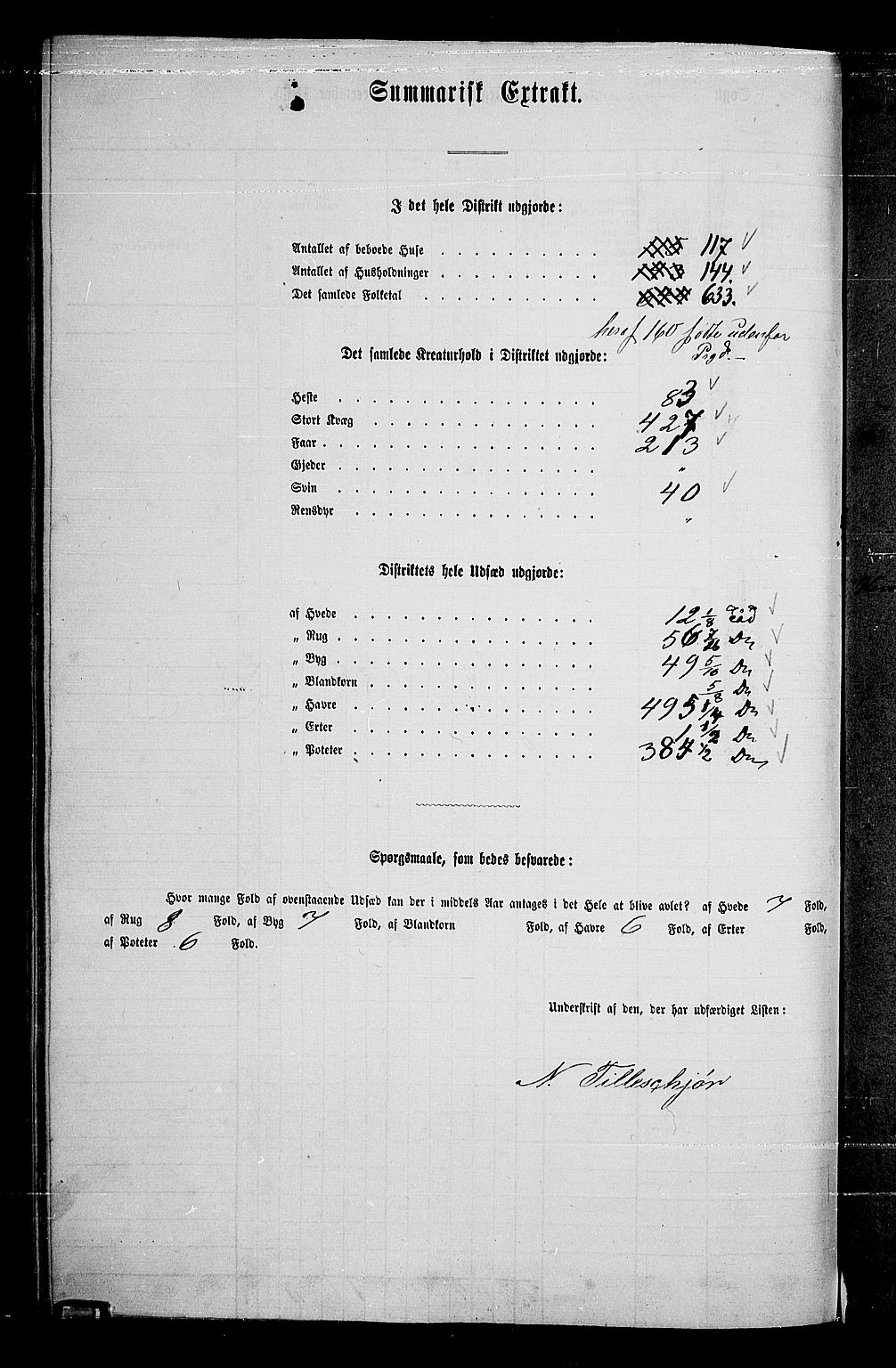 RA, Folketelling 1865 for 0122P Trøgstad prestegjeld, 1865, s. 109