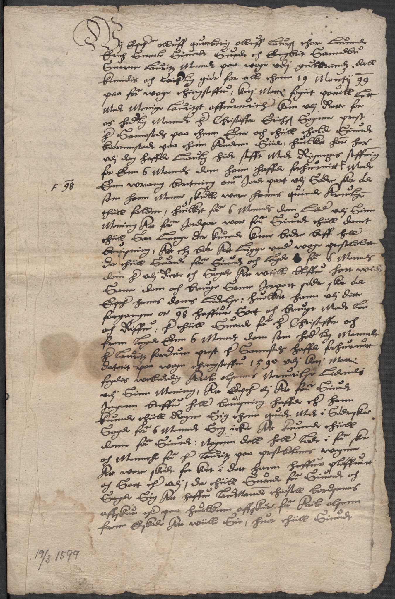 Riksarkivets diplomsamling, AV/RA-EA-5965/F15/L0013: Prestearkiv - Oppland, 1590-1657, s. 25
