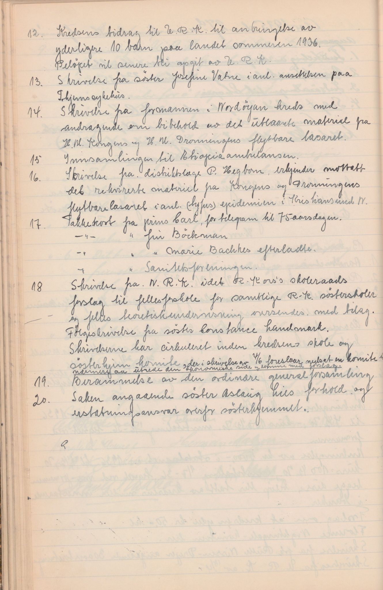 Trondheim Røde Kors, TRKO/PA-1204/A/Aa/L0002: Møtebok, 1929-1942, s. 86