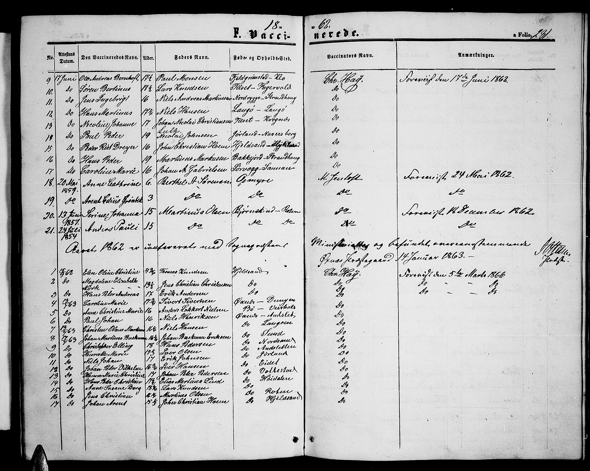 Ministerialprotokoller, klokkerbøker og fødselsregistre - Nordland, SAT/A-1459/893/L1347: Klokkerbok nr. 893C02, 1858-1866, s. 281