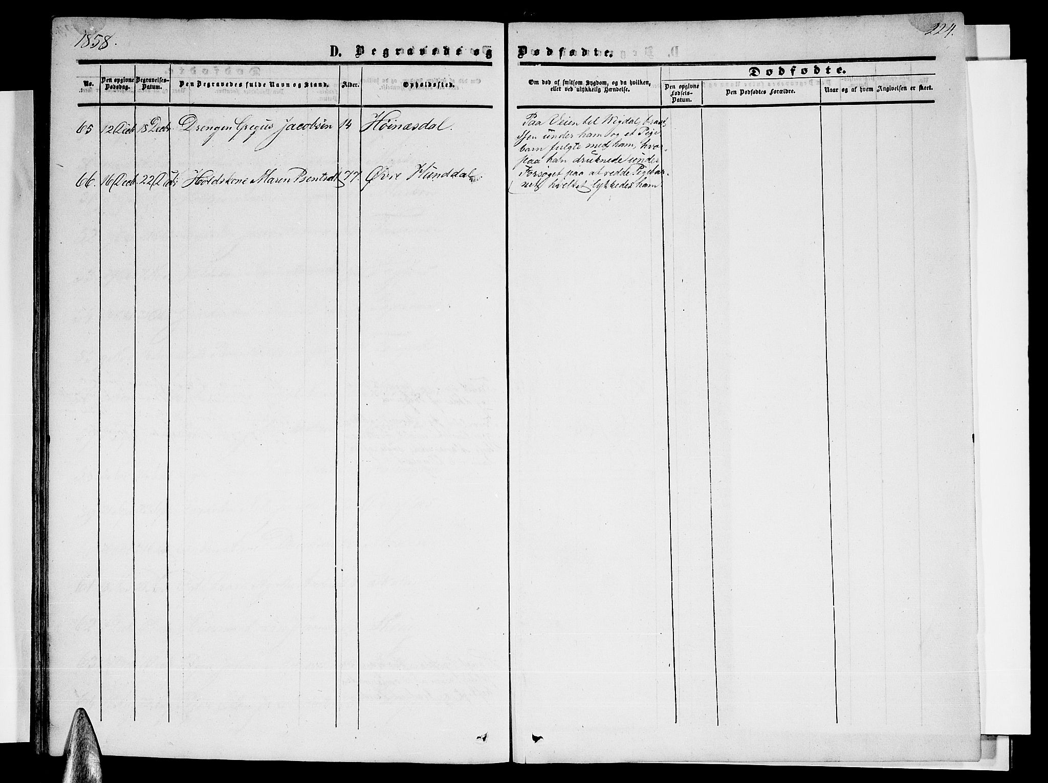 Ministerialprotokoller, klokkerbøker og fødselsregistre - Nordland, SAT/A-1459/820/L0301: Klokkerbok nr. 820C03, 1851-1858, s. 224