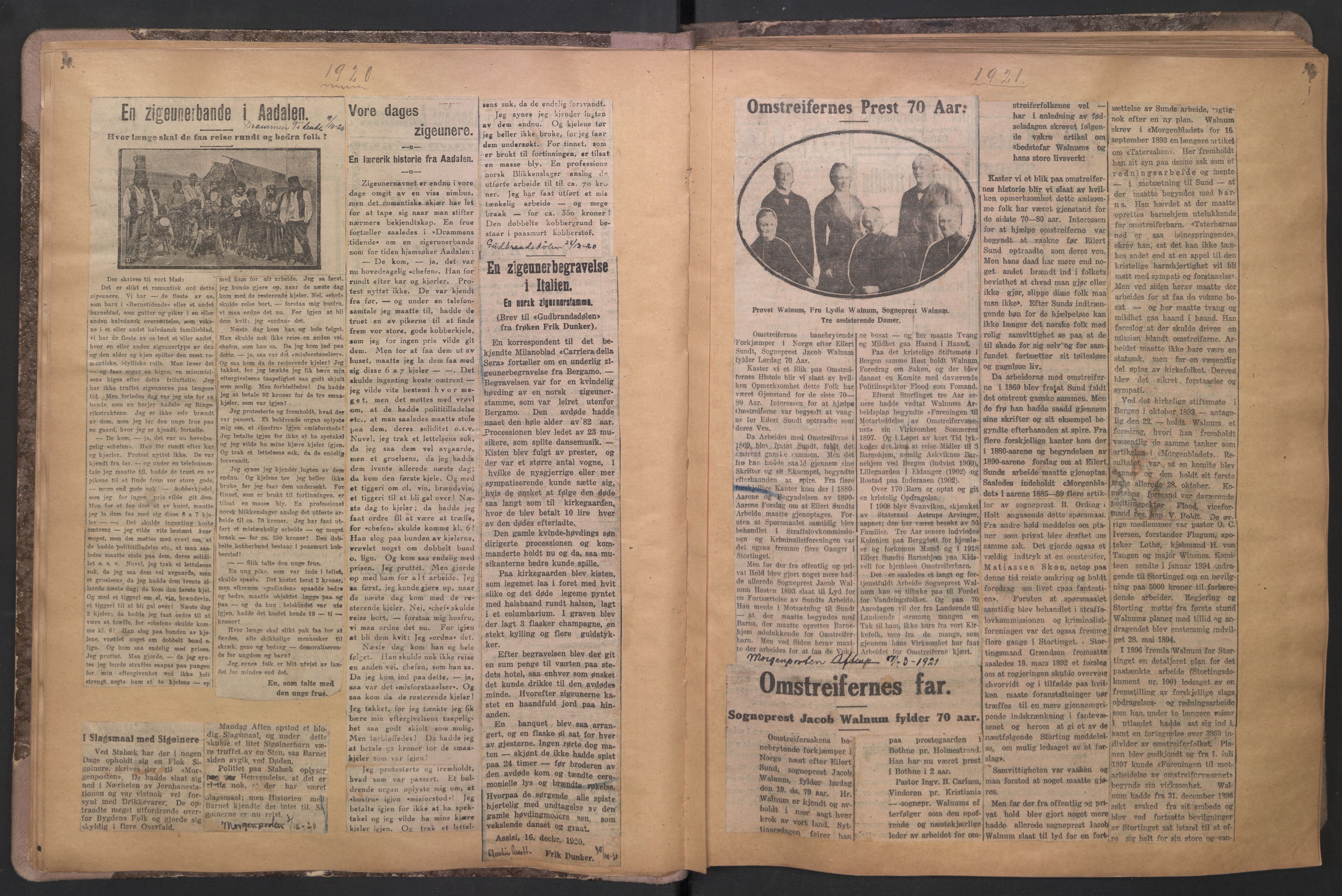 Norsk Misjon Blant Hjemløse, AV/RA-PA-0793/F/Fv/L0535: Utklipp, 1919-1924
