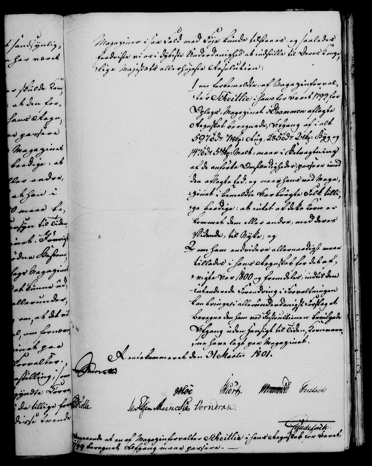 Rentekammeret, Renteskriverkontorene, AV/RA-EA-3115/M/Mf/Mfb/L0005: Relasjons- og resolusjonsprotokoll med register (merket RK 54.11), 1801-1802