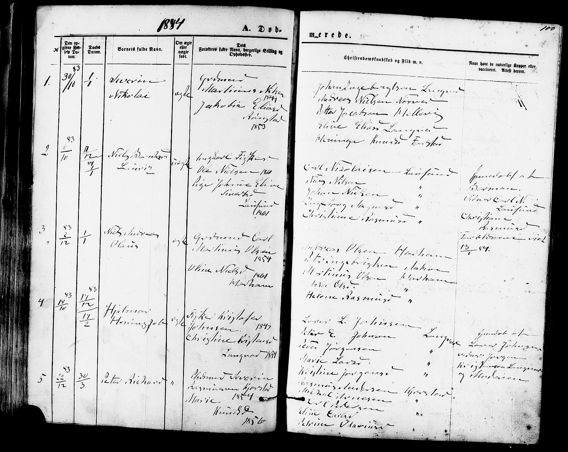 Ministerialprotokoller, klokkerbøker og fødselsregistre - Møre og Romsdal, AV/SAT-A-1454/536/L0500: Ministerialbok nr. 536A09, 1876-1889, s. 100