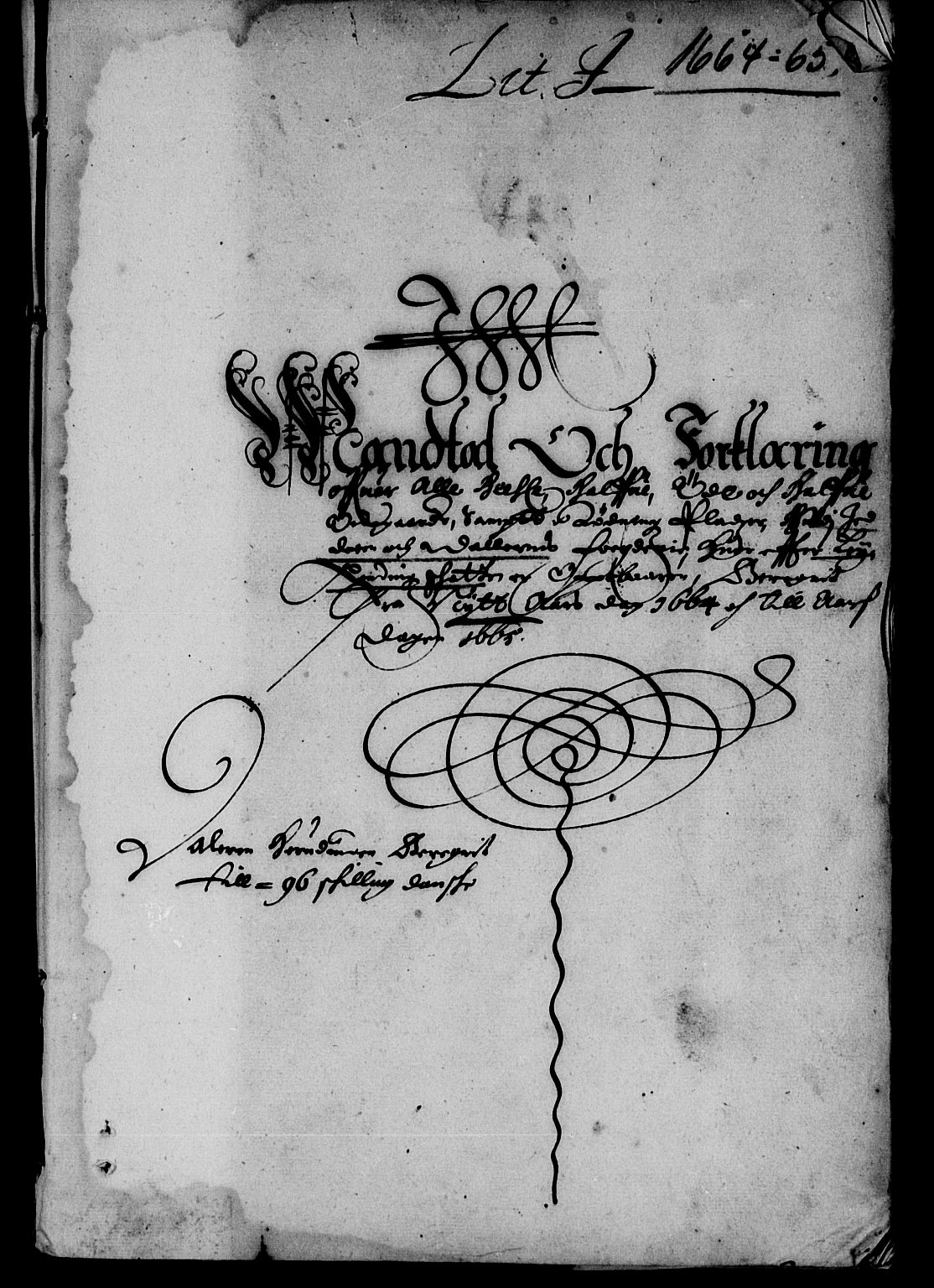 Rentekammeret inntil 1814, Reviderte regnskaper, Lensregnskaper, RA/EA-5023/R/Rb/Rbs/L0048: Stavanger len, 1664