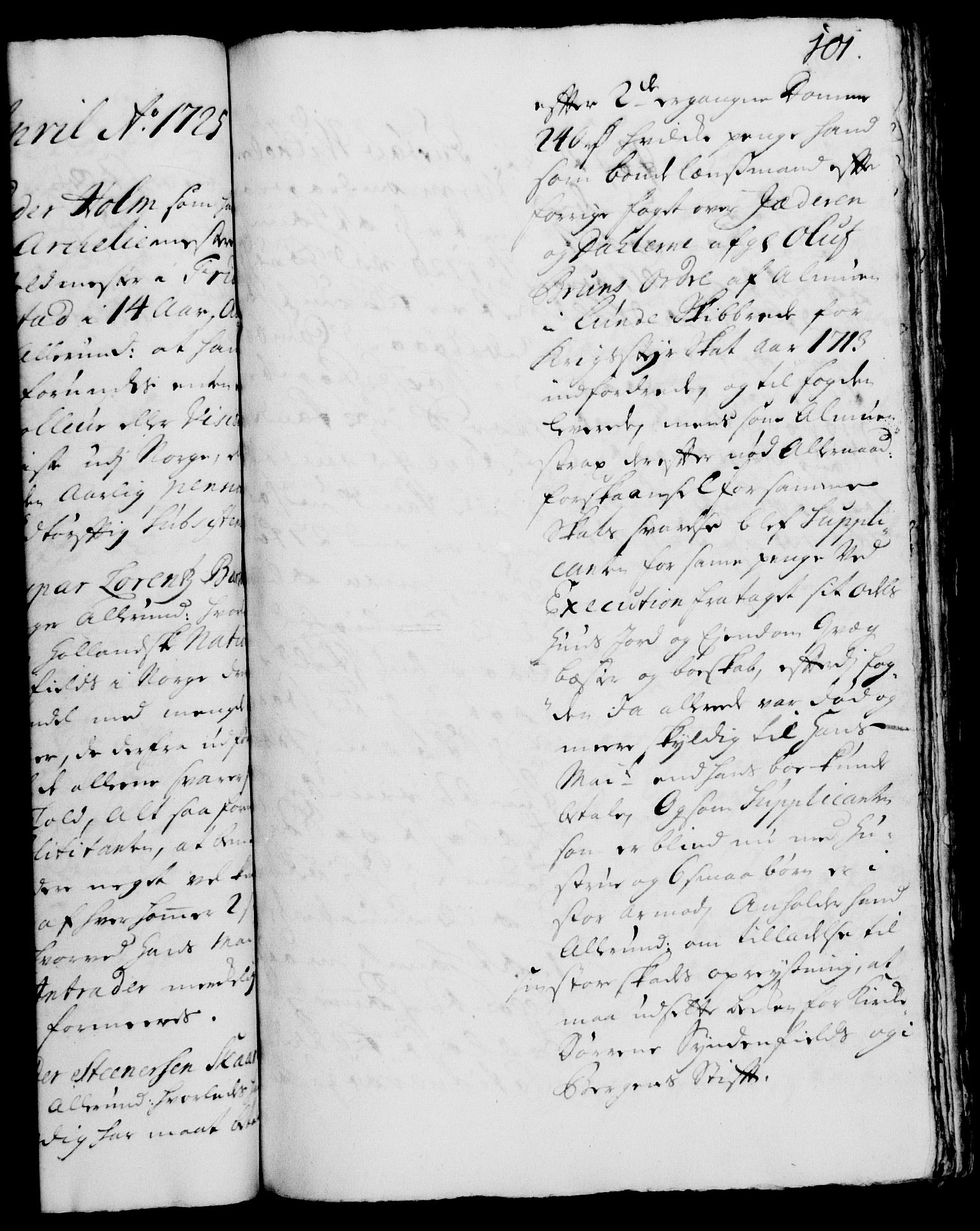 Rentekammeret, Kammerkanselliet, RA/EA-3111/G/Gh/Gha/L0007: Norsk ekstraktmemorialprotokoll (merket RK 53.52), 1724-1725, s. 101