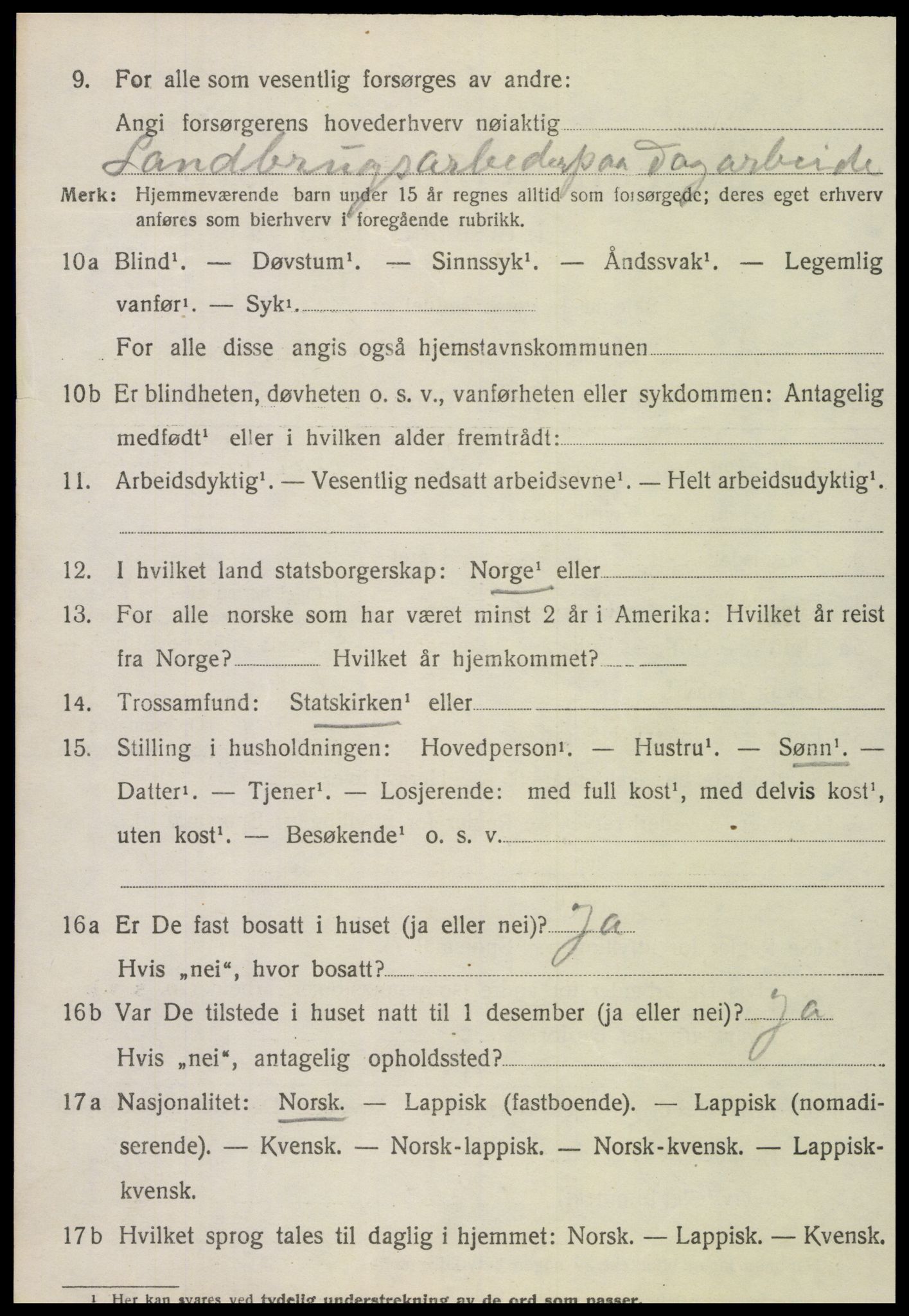 SAT, Folketelling 1920 for 1751 Nærøy herred, 1920, s. 1522