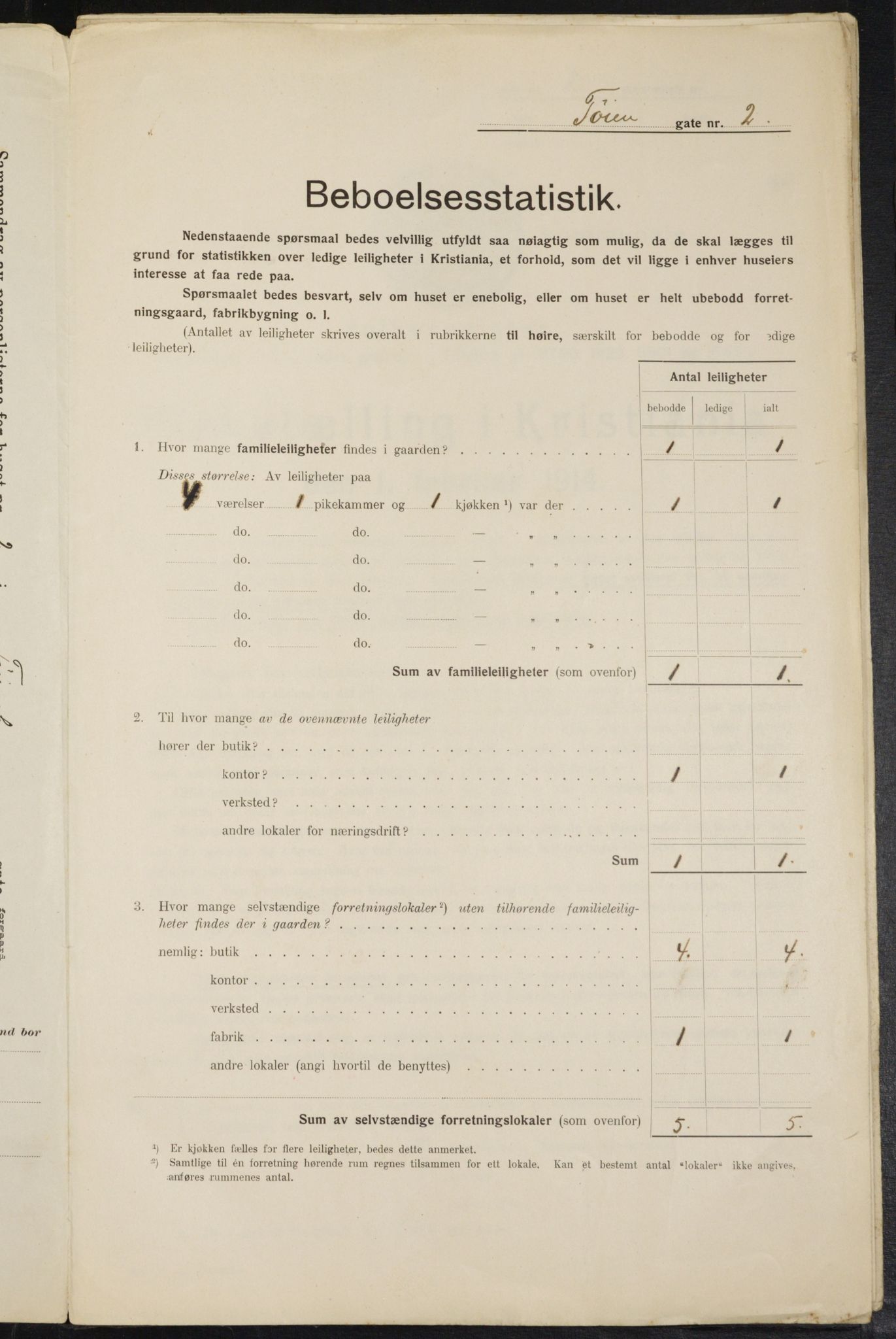 OBA, Kommunal folketelling 1.2.1914 for Kristiania, 1914, s. 118297