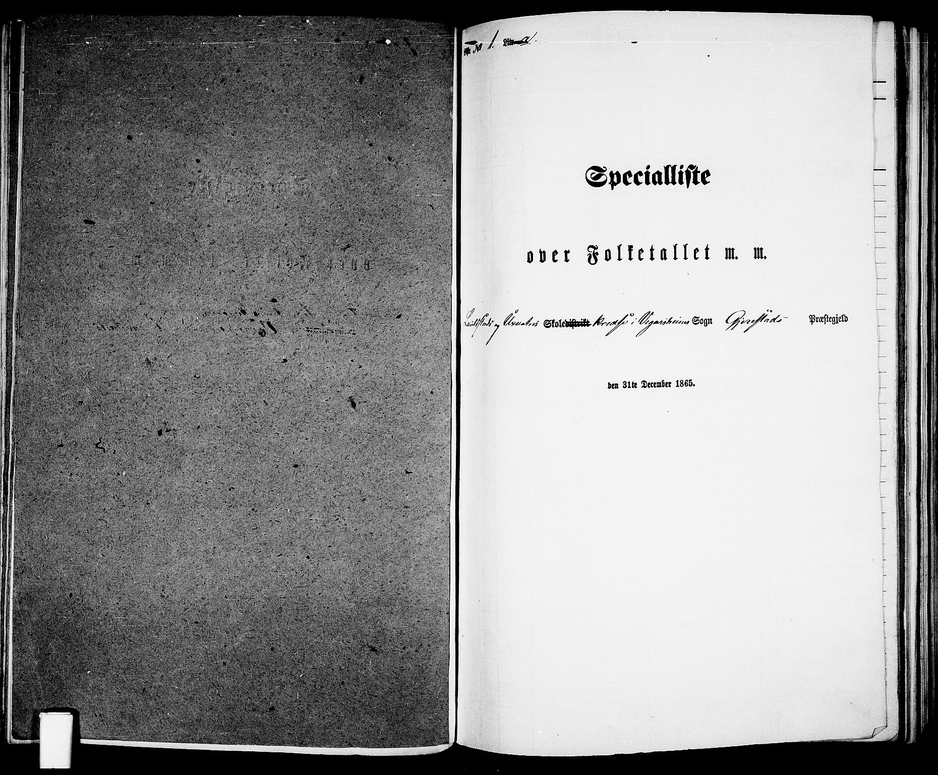 RA, Folketelling 1865 for 0911P Gjerstad prestegjeld, 1865, s. 130