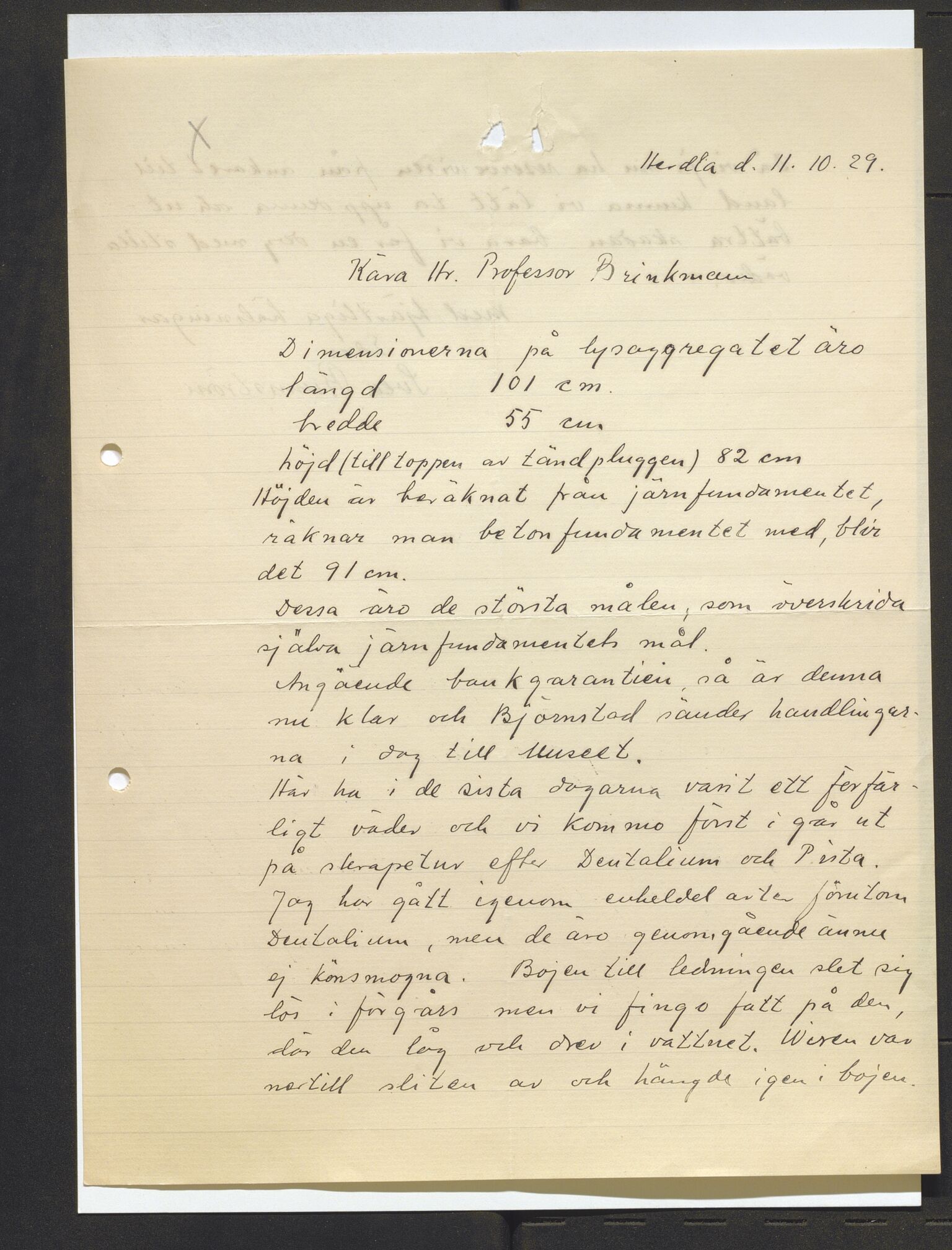 Bergens Museum, AV/SAB-A-17301/13/D/L0002: Korrespondanse , 1928-1940, s. 200