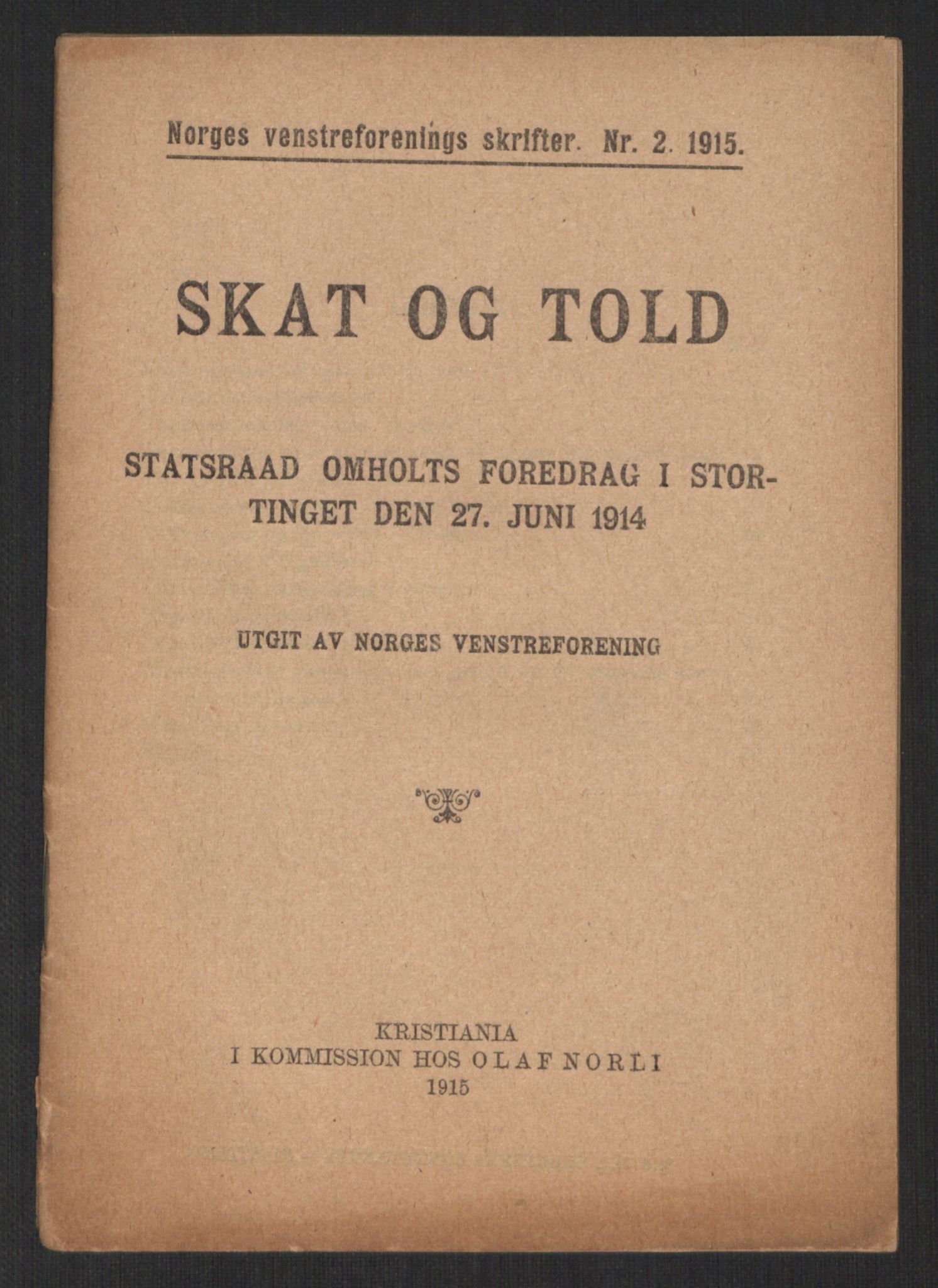 Venstres Hovedorganisasjon, RA/PA-0876/X/L0001: De eldste skrifter, 1860-1936, s. 976