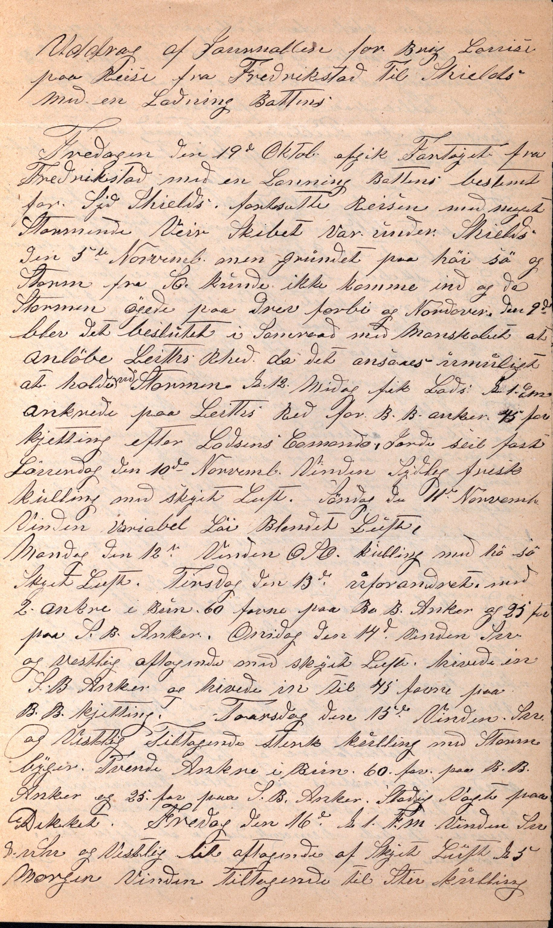 Pa 63 - Østlandske skibsassuranceforening, VEMU/A-1079/G/Ga/L0021/0005: Havaridokumenter / Haabet, Louise, Kvik, Libra, Kongsek, Ispilen, 1888, s. 9
