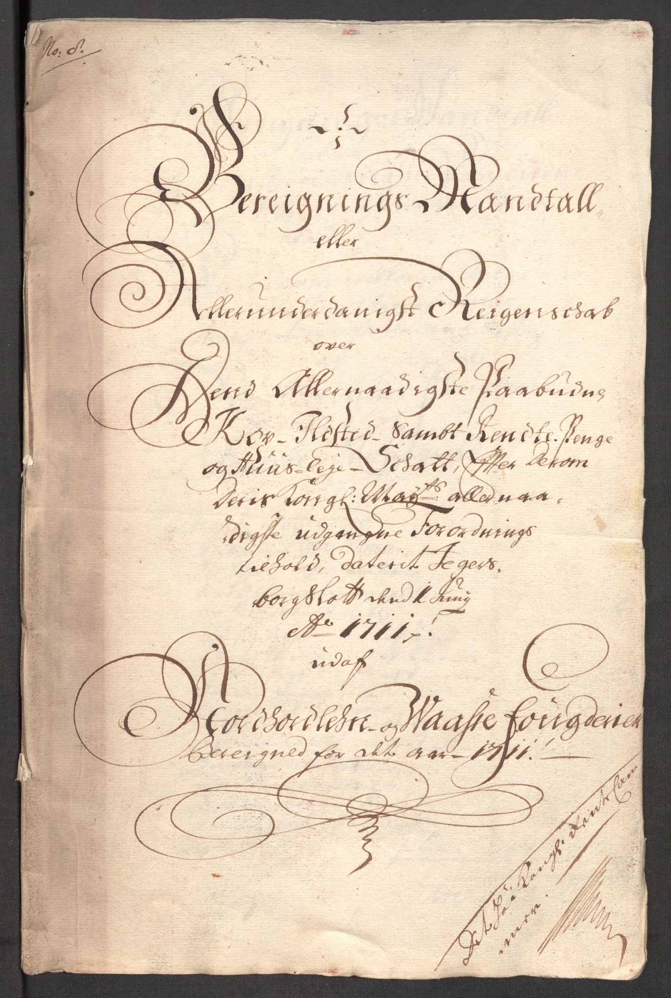 Rentekammeret inntil 1814, Reviderte regnskaper, Fogderegnskap, RA/EA-4092/R51/L3192: Fogderegnskap Nordhordland og Voss, 1711, s. 198