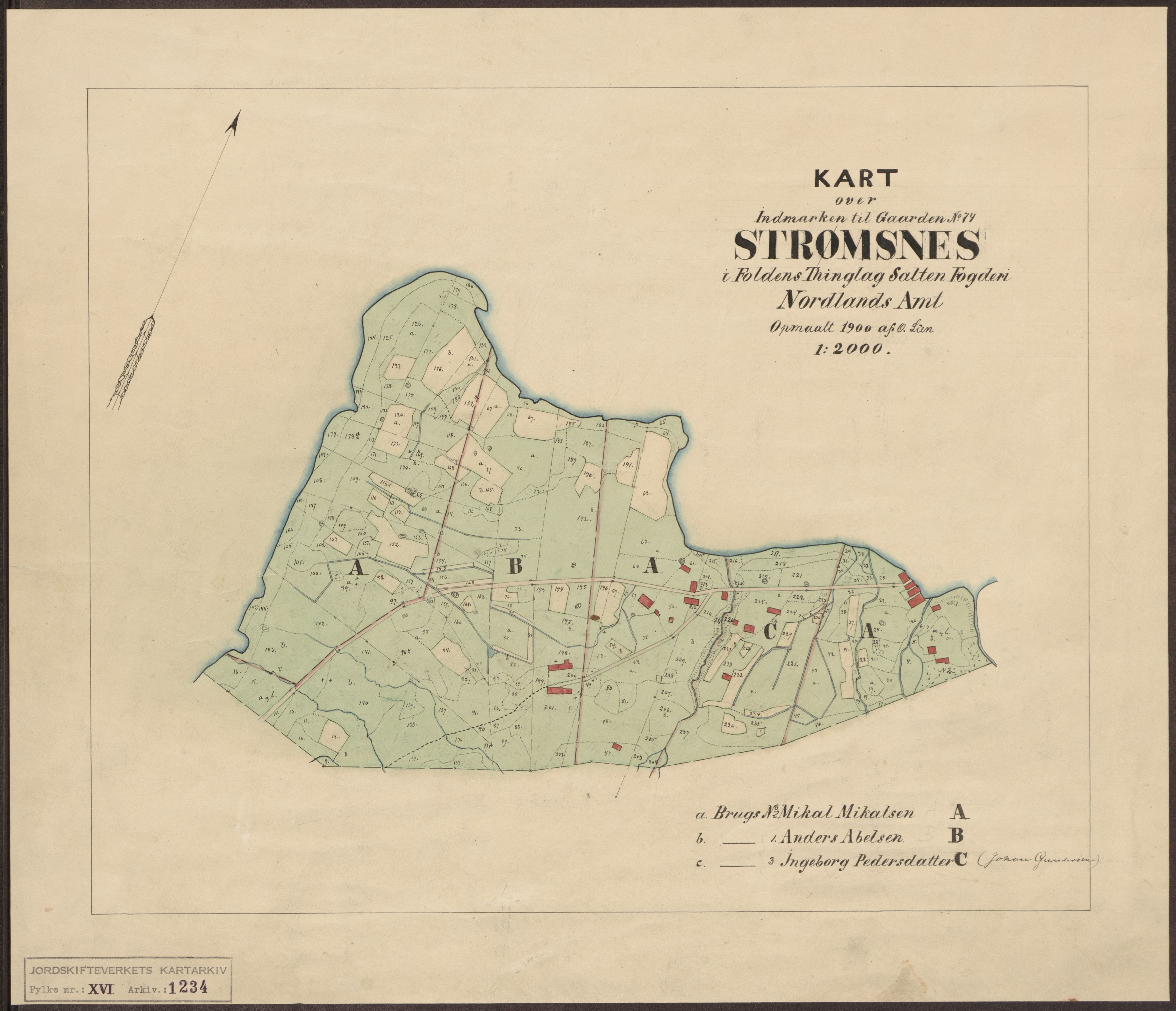 Jordskifteverkets kartarkiv, AV/RA-S-3929/T, 1859-1988, s. 1403