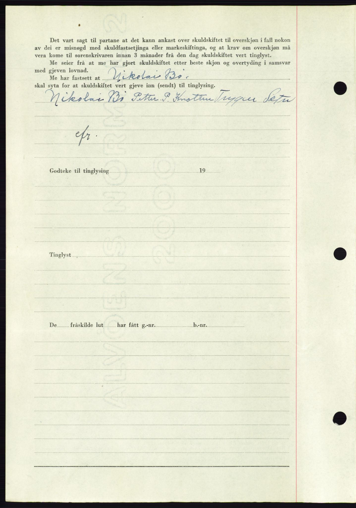 Søre Sunnmøre sorenskriveri, AV/SAT-A-4122/1/2/2C/L0083: Pantebok nr. 9A, 1948-1949, Dagboknr: 1322/1948