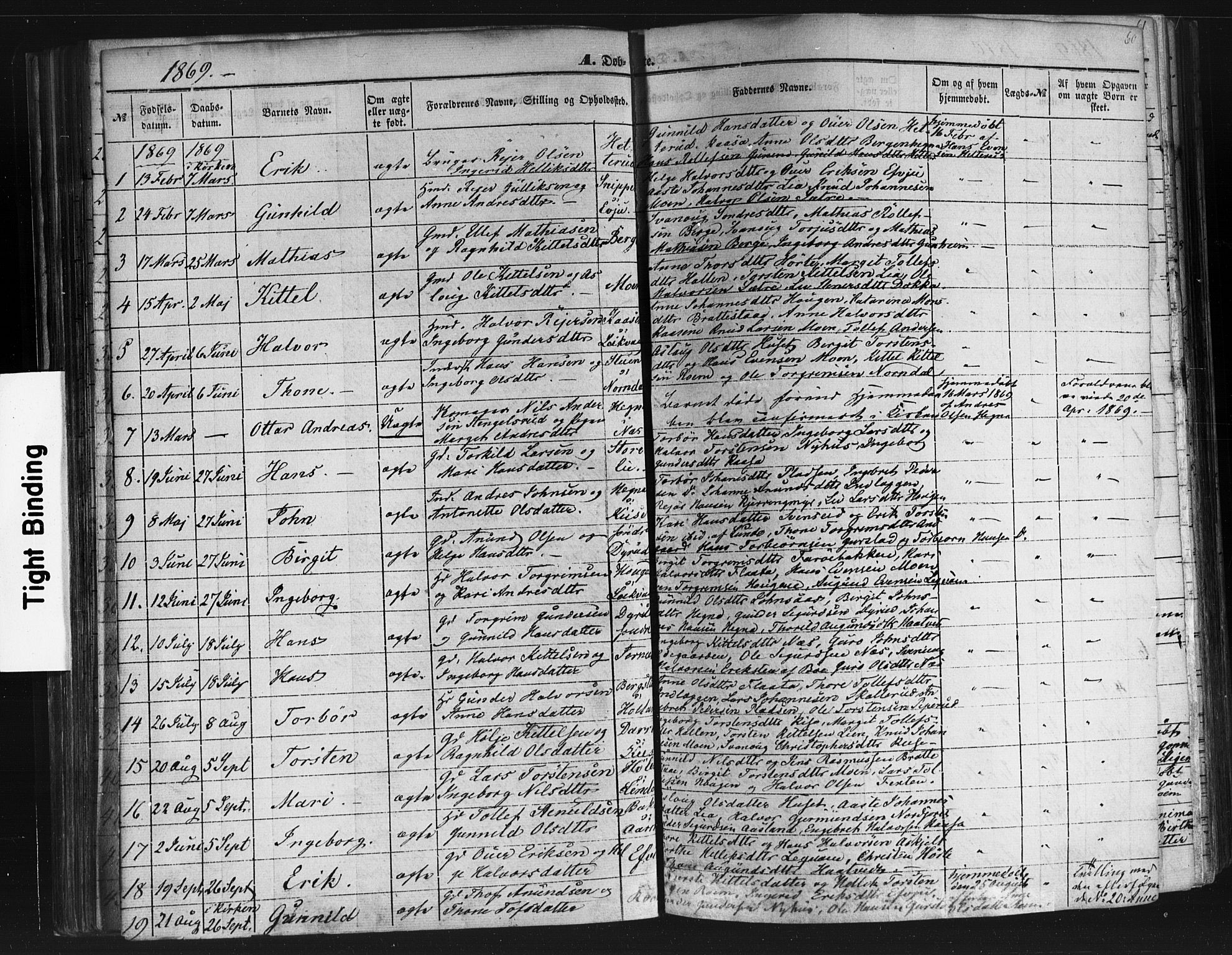 Sauherad kirkebøker, AV/SAKO-A-298/F/Fb/L0001: Ministerialbok nr. II 1, 1851-1877, s. 60