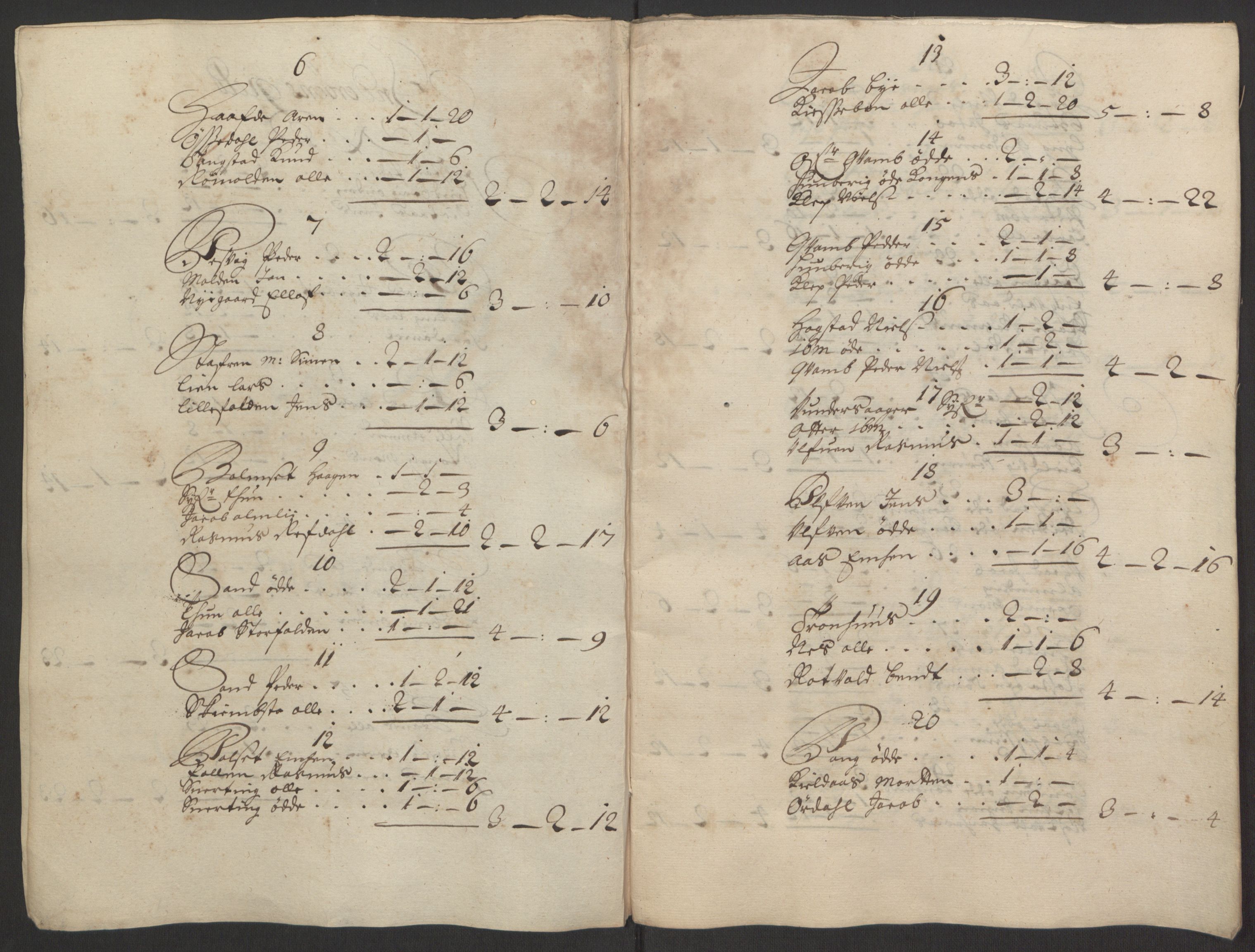 Rentekammeret inntil 1814, Reviderte regnskaper, Fogderegnskap, RA/EA-4092/R63/L4308: Fogderegnskap Inderøy, 1692-1694, s. 95